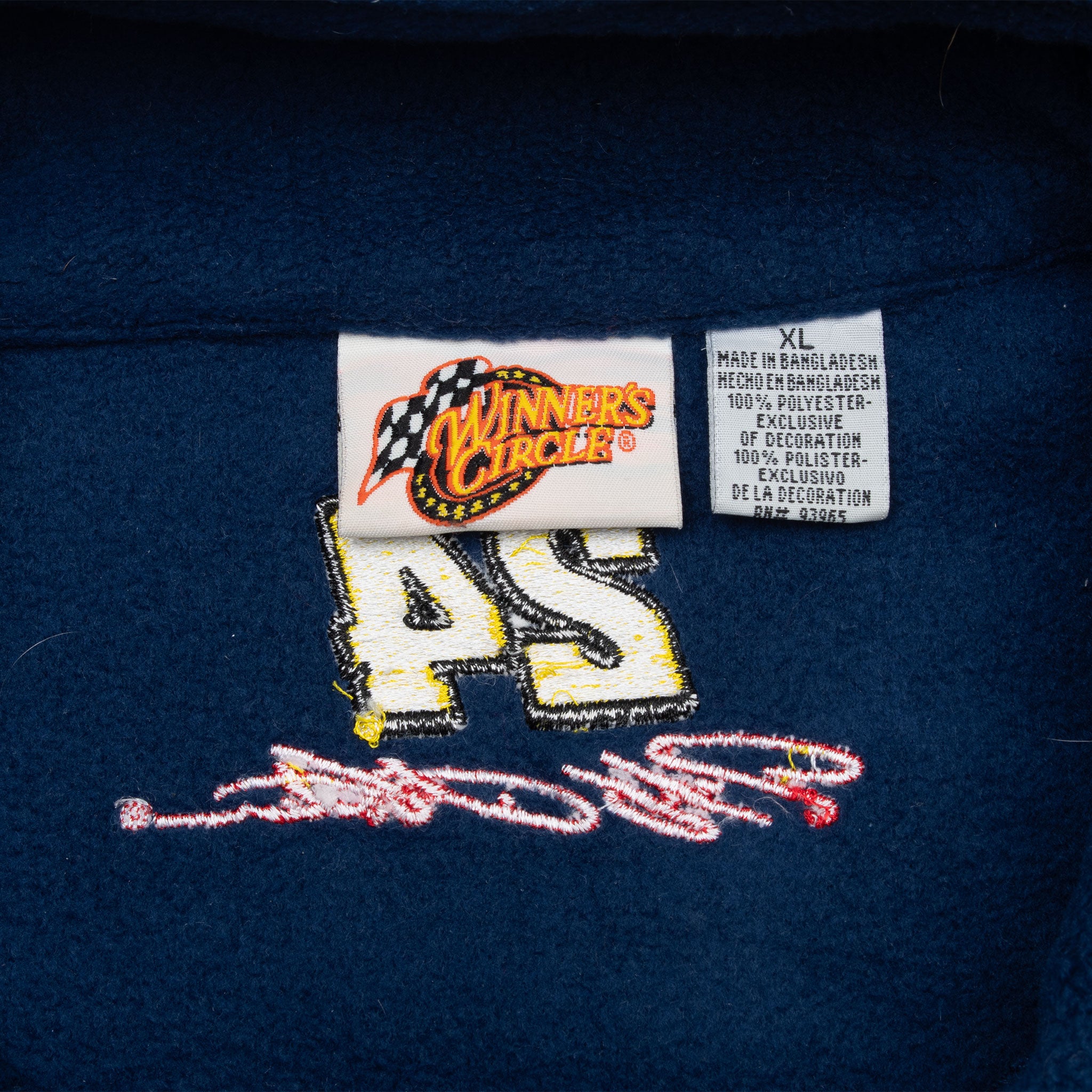 Vintage Nascar Jeff Gordon Dupont Racing Fleece Jacket 1990S Size XL