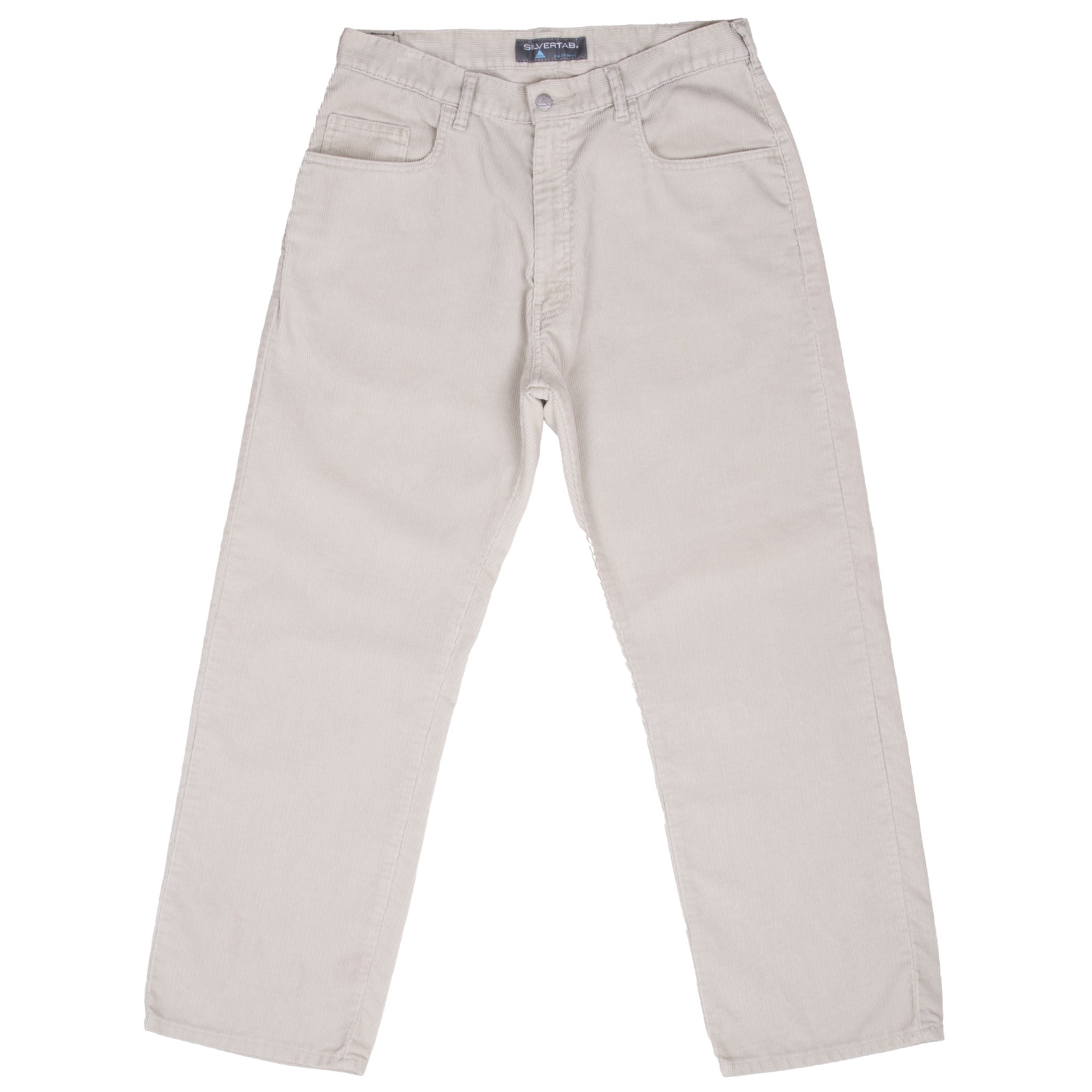 Vintage Levis Silver Tab Cream Corduroy Jeans 2000S Size 33X29
Size tag is missing acutal Size 33X29
Back Button #977