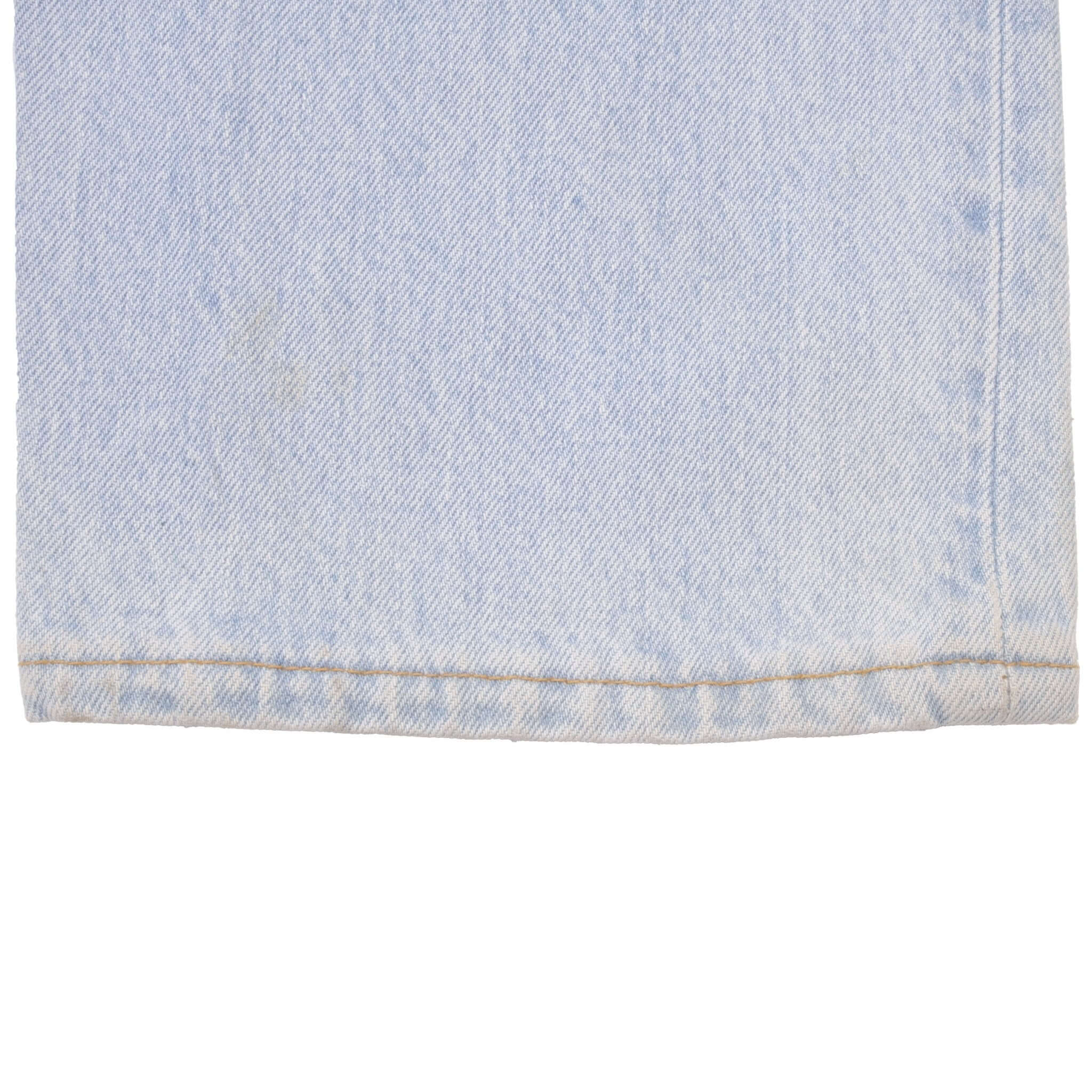 Beautiful Indigo Levis 501 Jeans 1990s Made in USA with Very Light Wash Size on tag 34X36 Back Button #511