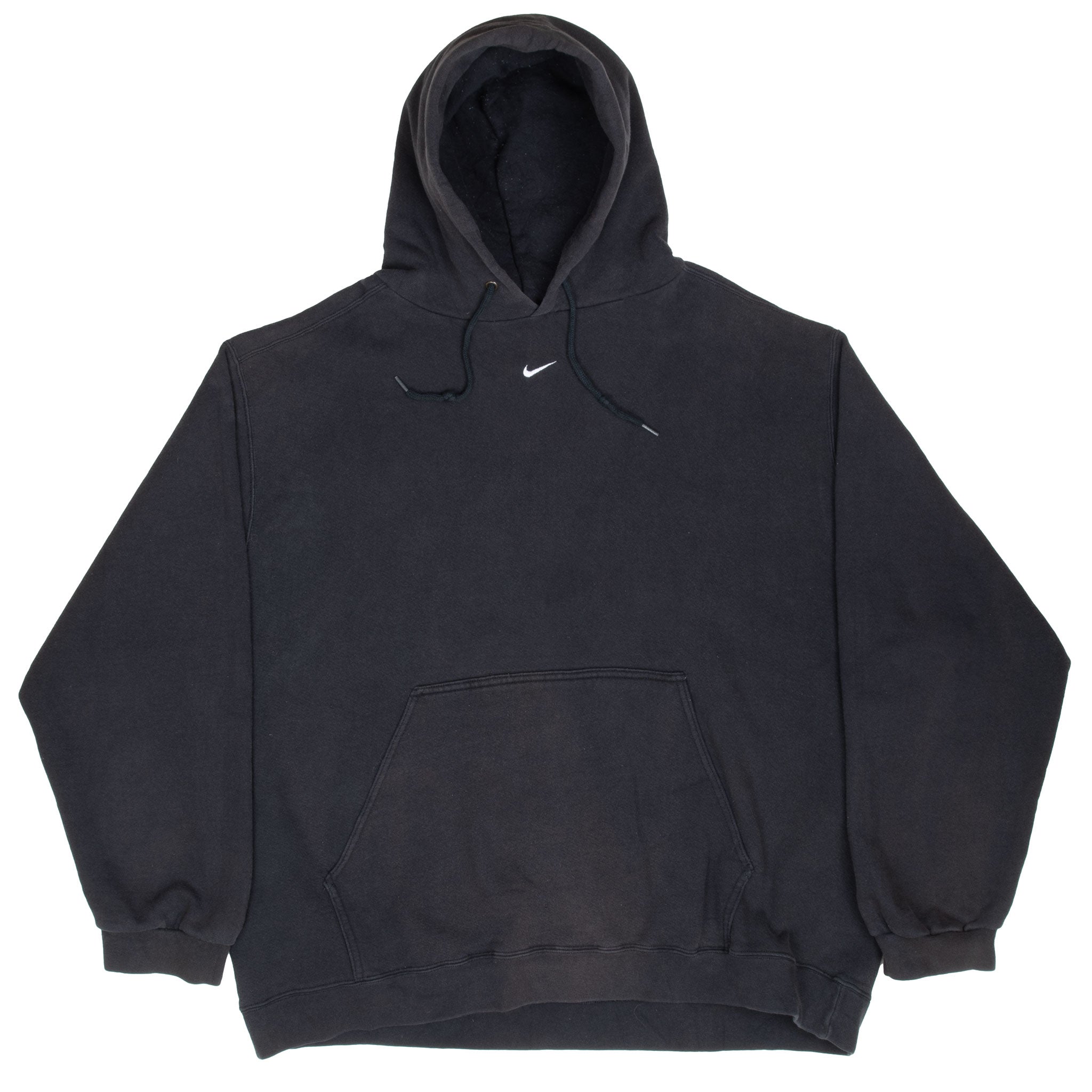 Vintage Nike Center Swoosh Black Hoodie 1990S Travis Scott Size 2Xl