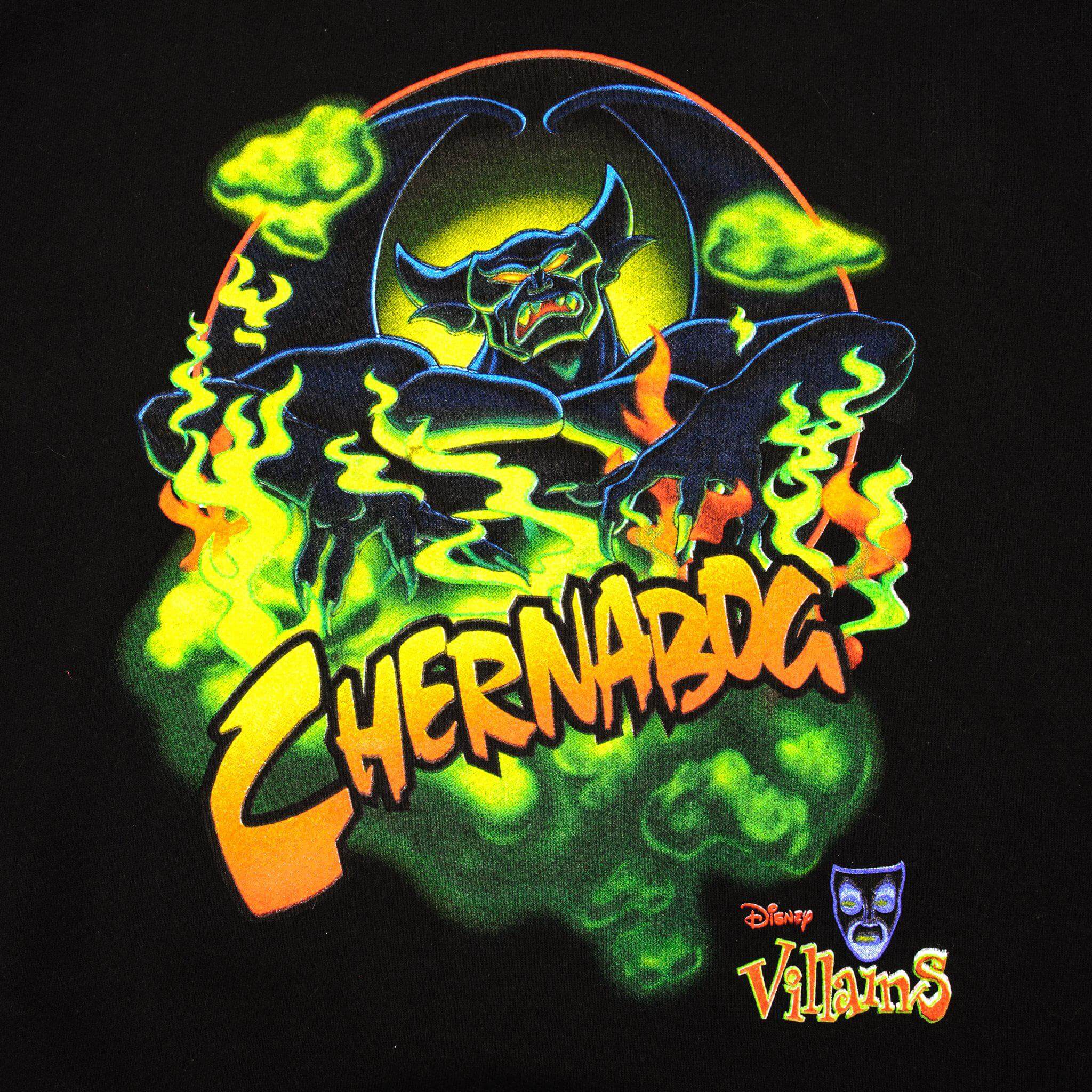 VINTAGE DISNEY VILLAINS SWEATSHIRT CHERNABOG SIZE XL MADE IN USA