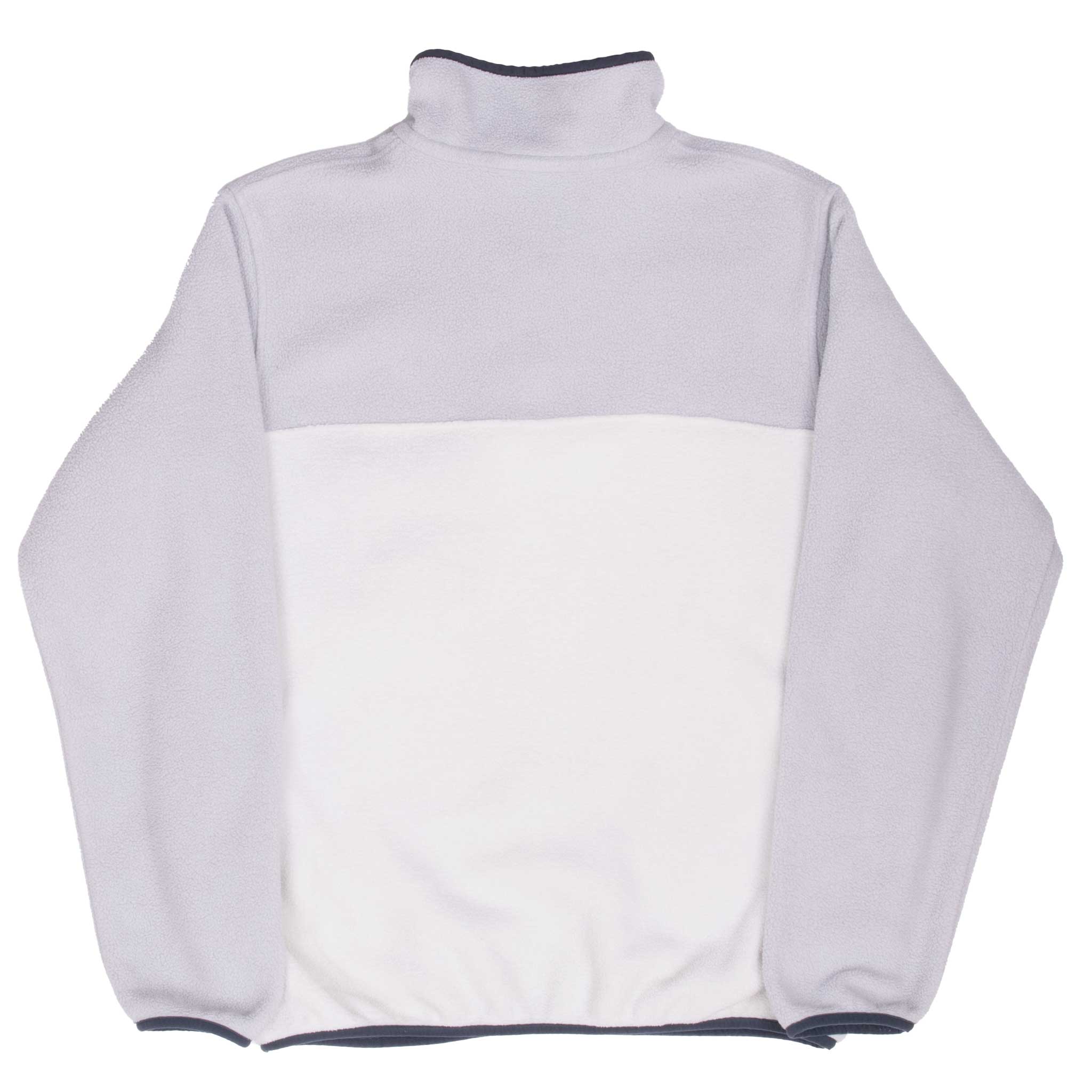 Vintage Patagonia Grey And White Synchilla Snap T Pullover Fleece Jacket 2000S Size Small