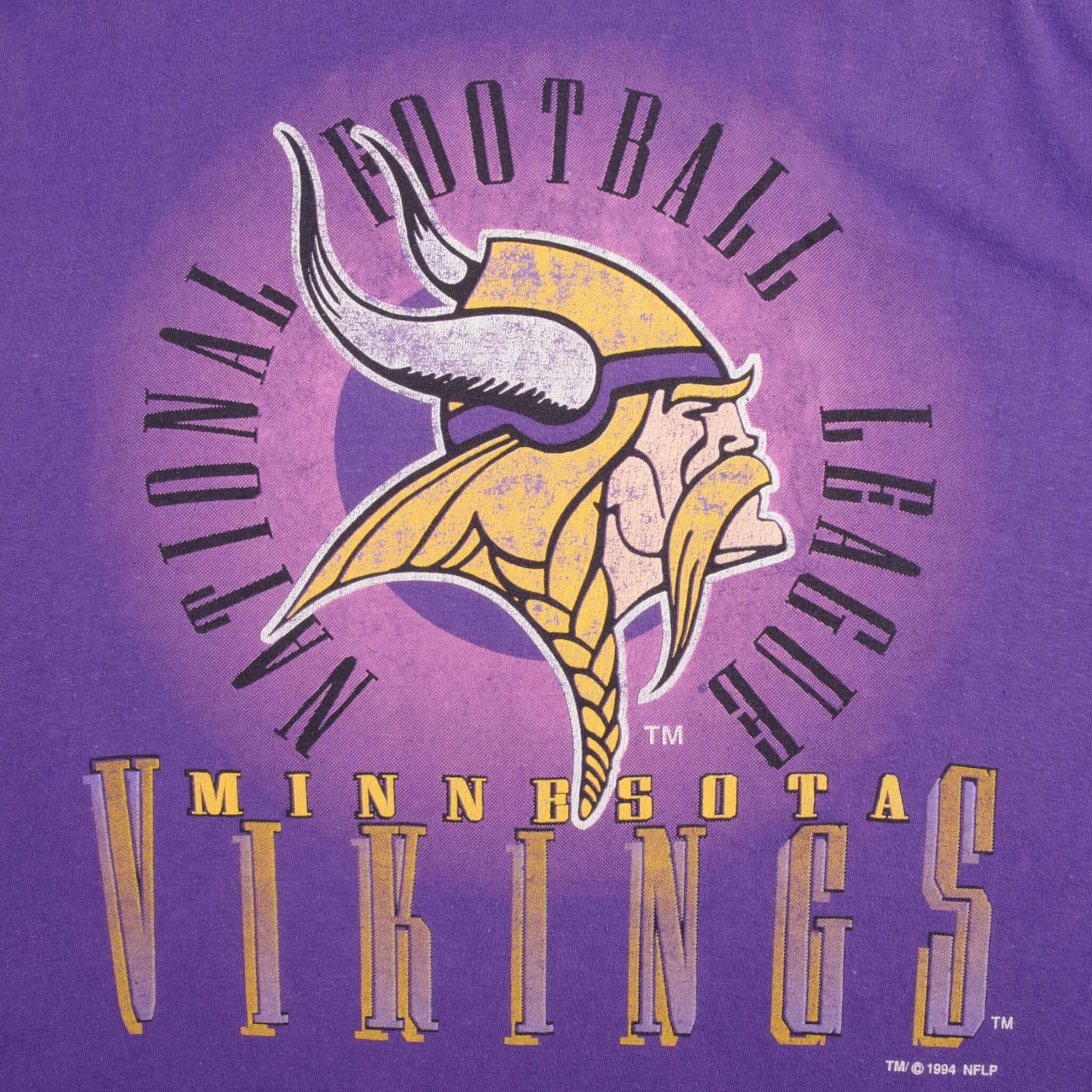 Vintage NFL Minnesota Vikings 1994 Tee Shirt Size Large Made In USA