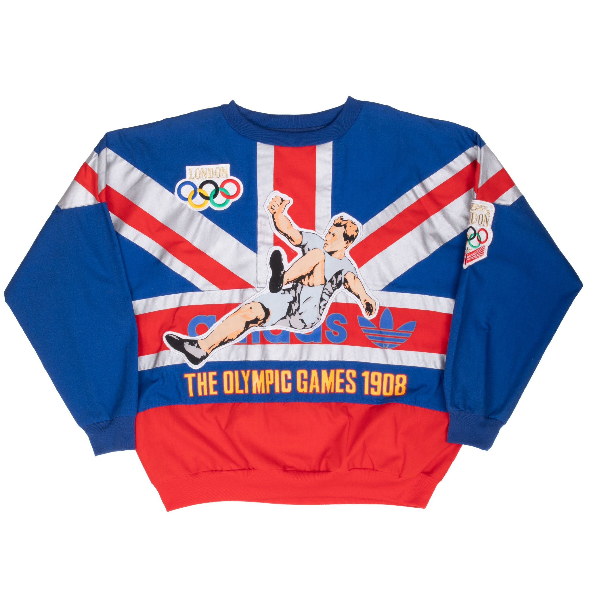Vintage Adidas London Olympic Games 1948 1980S Sweatshirt Size Large