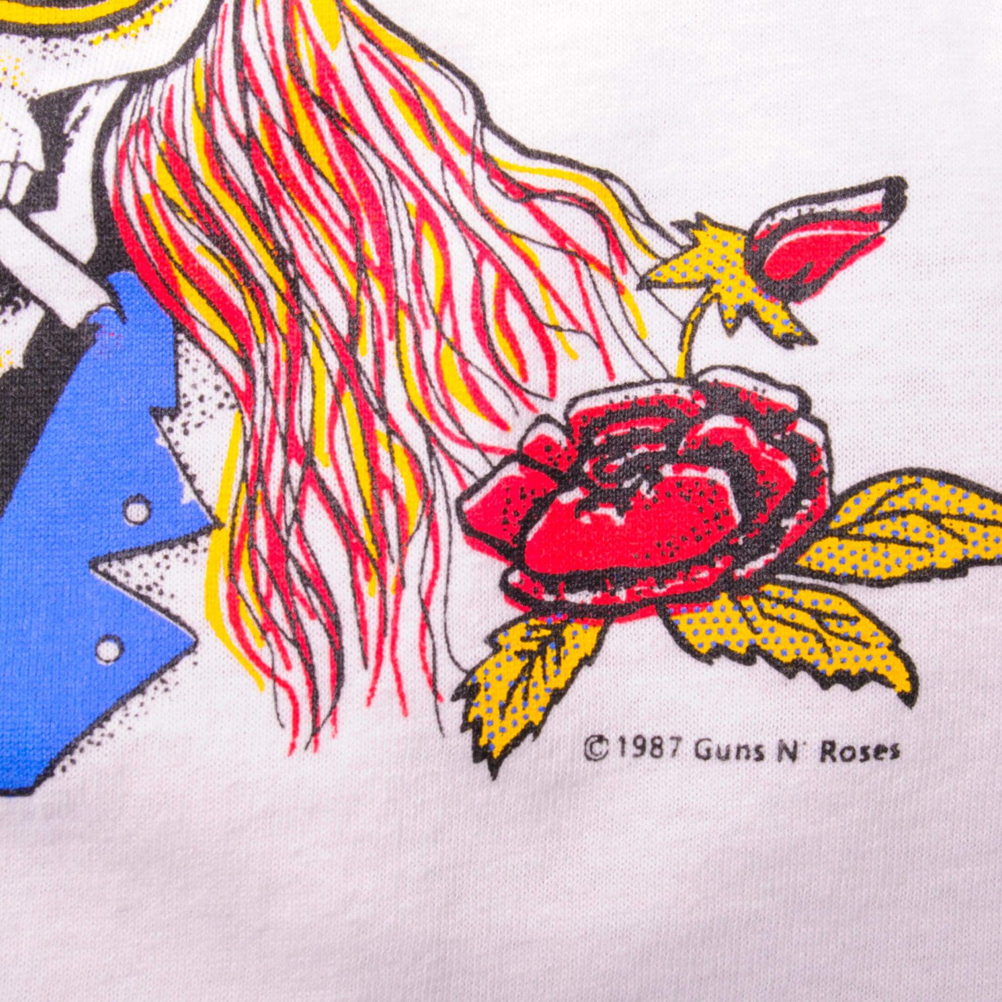 VINTAGE GUNS N' ROSES APPETITE FOR DESTRUCTION TEE SHIRT 1987 SIZE MEDIUM MADE IN USA