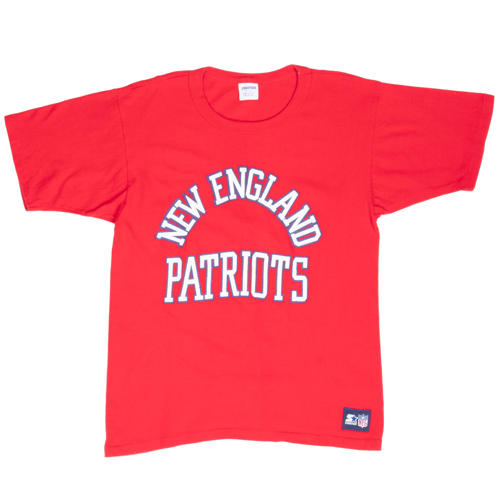 Vintage Nfl New England Patriots 1980S Starter Tee Shirt Size Medium Made In Usa