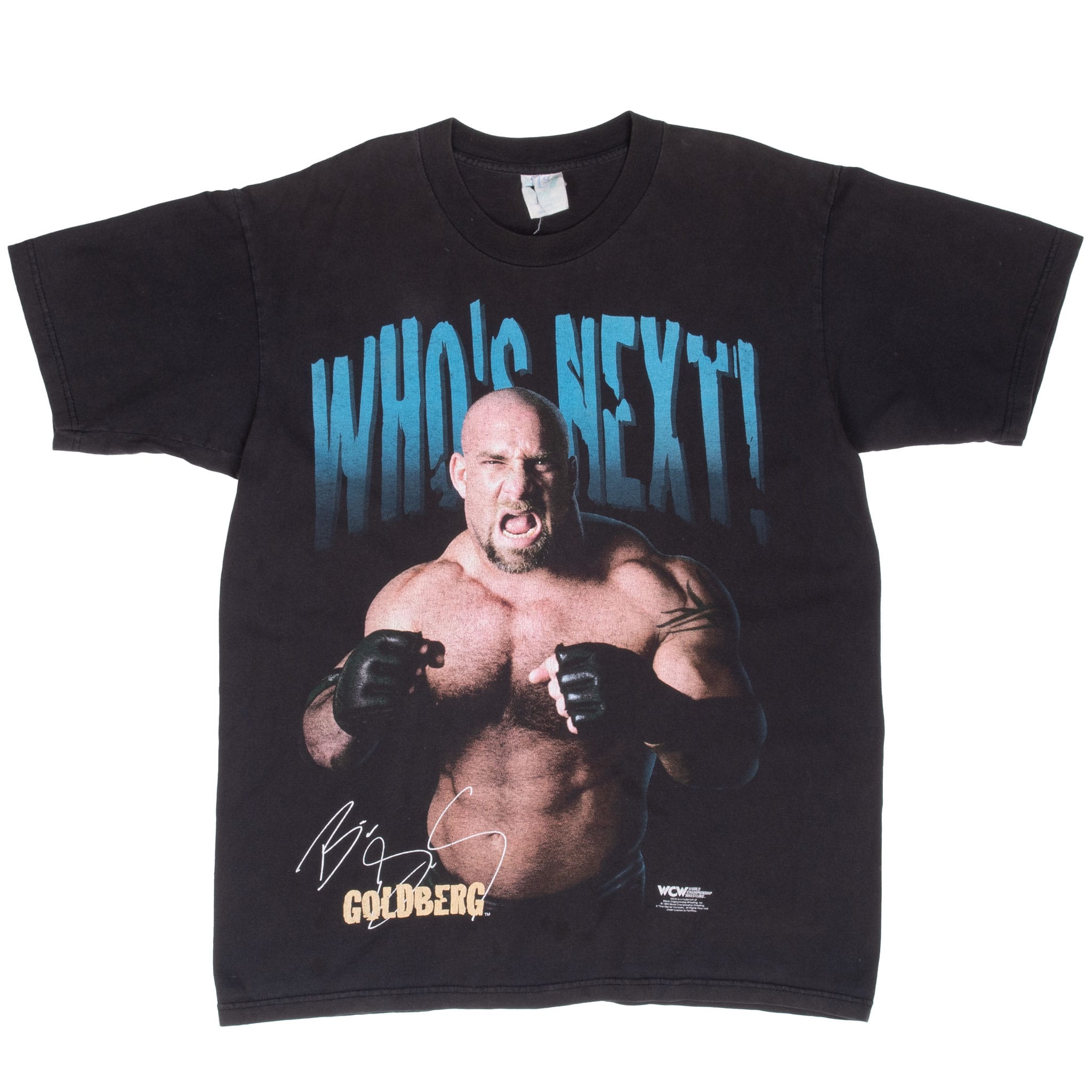Vintage Wcw Wrestling Bill Goldberg Tee Shirt 1998 Size Large Made In Usa