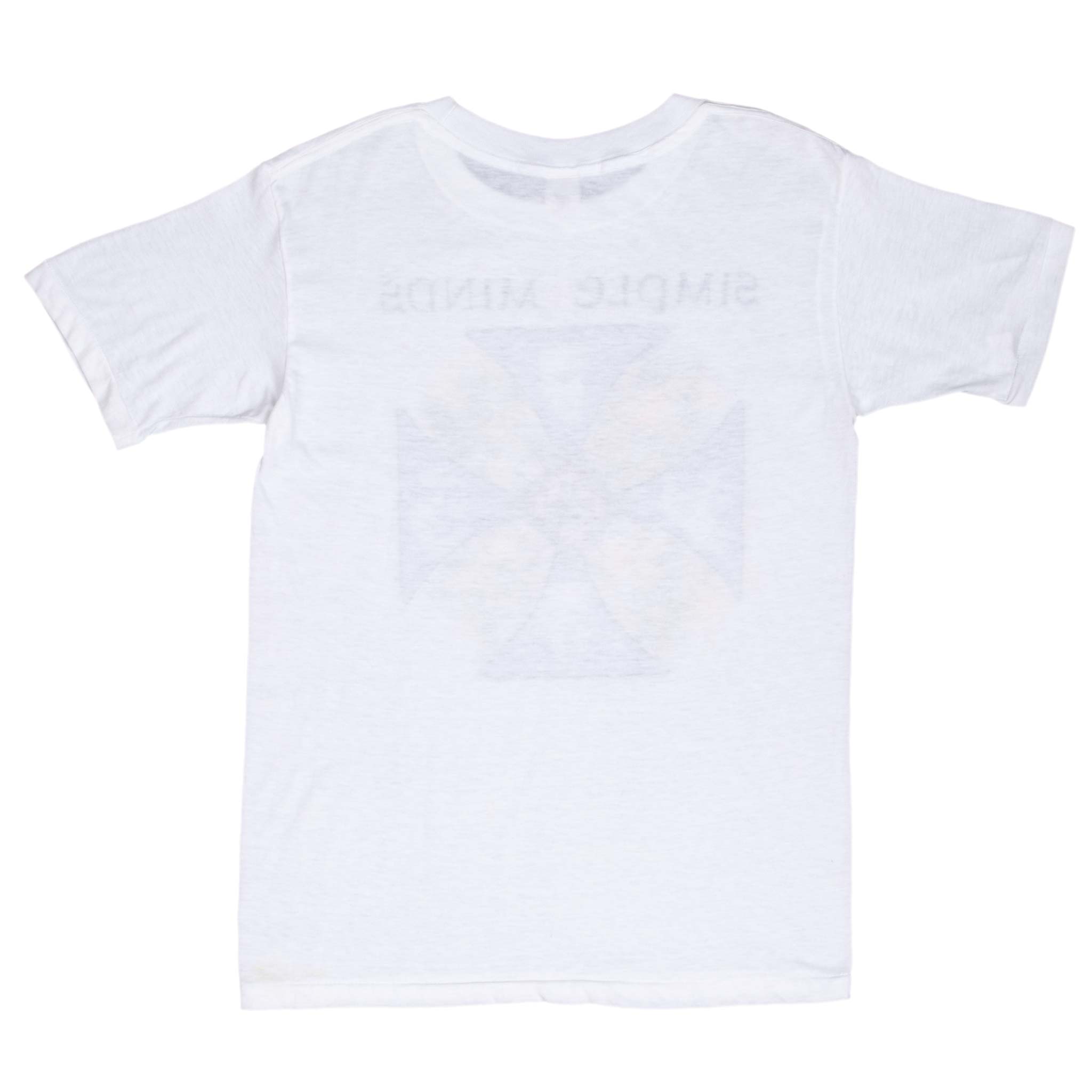 Vintage Simple Minds 1980S Tee Shirt Size Small Made In Usa With Single Stitch Sleeves