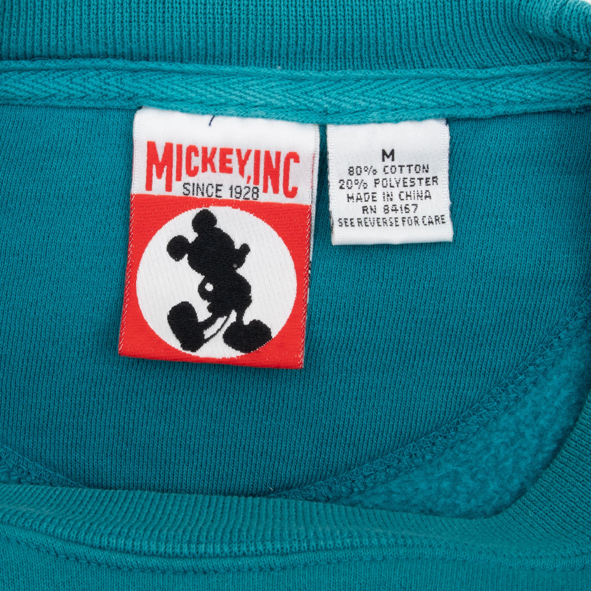 Vintage Disney Dopey Dwarf Mining Company Embroidered Sweatshirt 1990S Size Medium