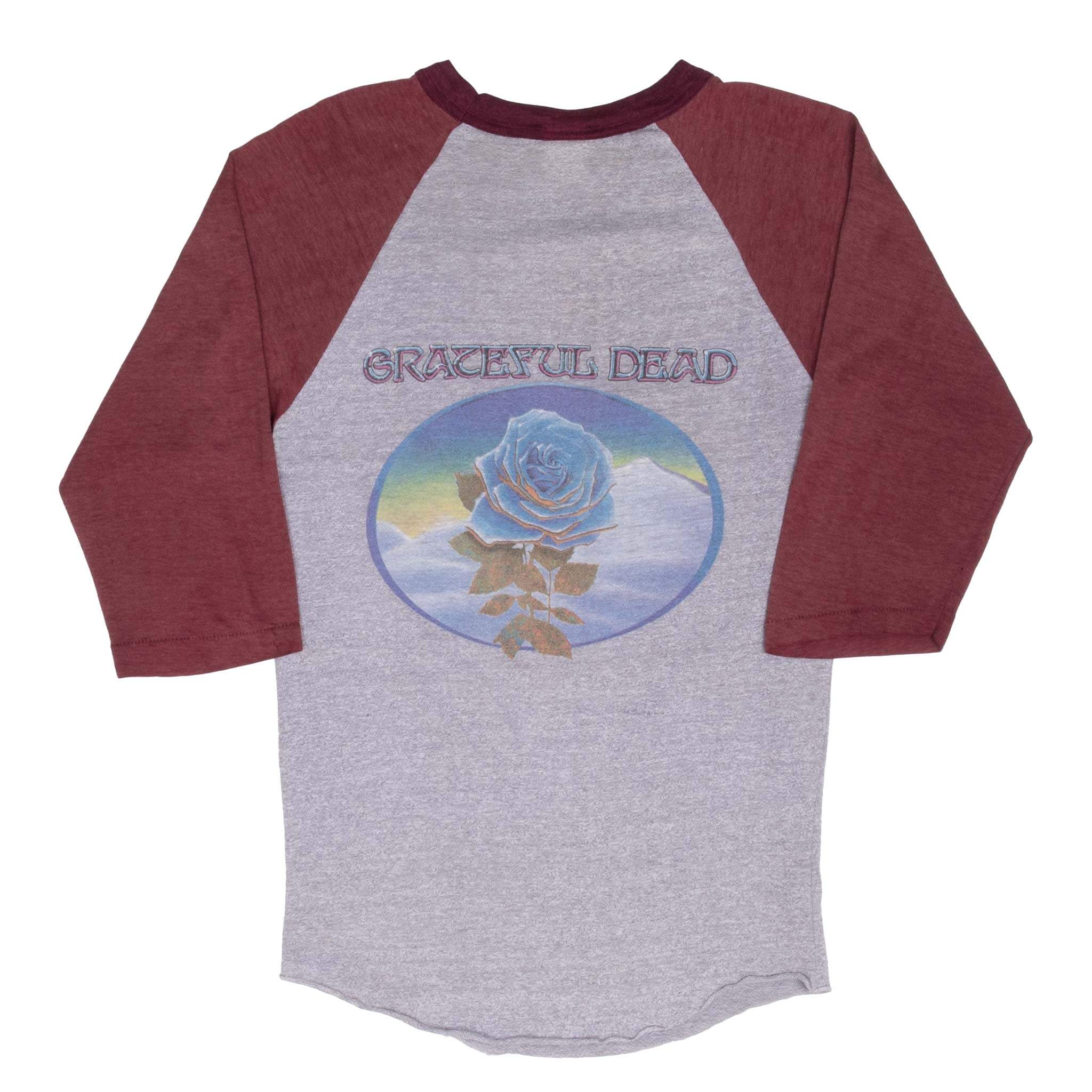 Vintage Grateful Dead Raglan Tee Shirt 1988 Size XS With Single Stitch Sleeves