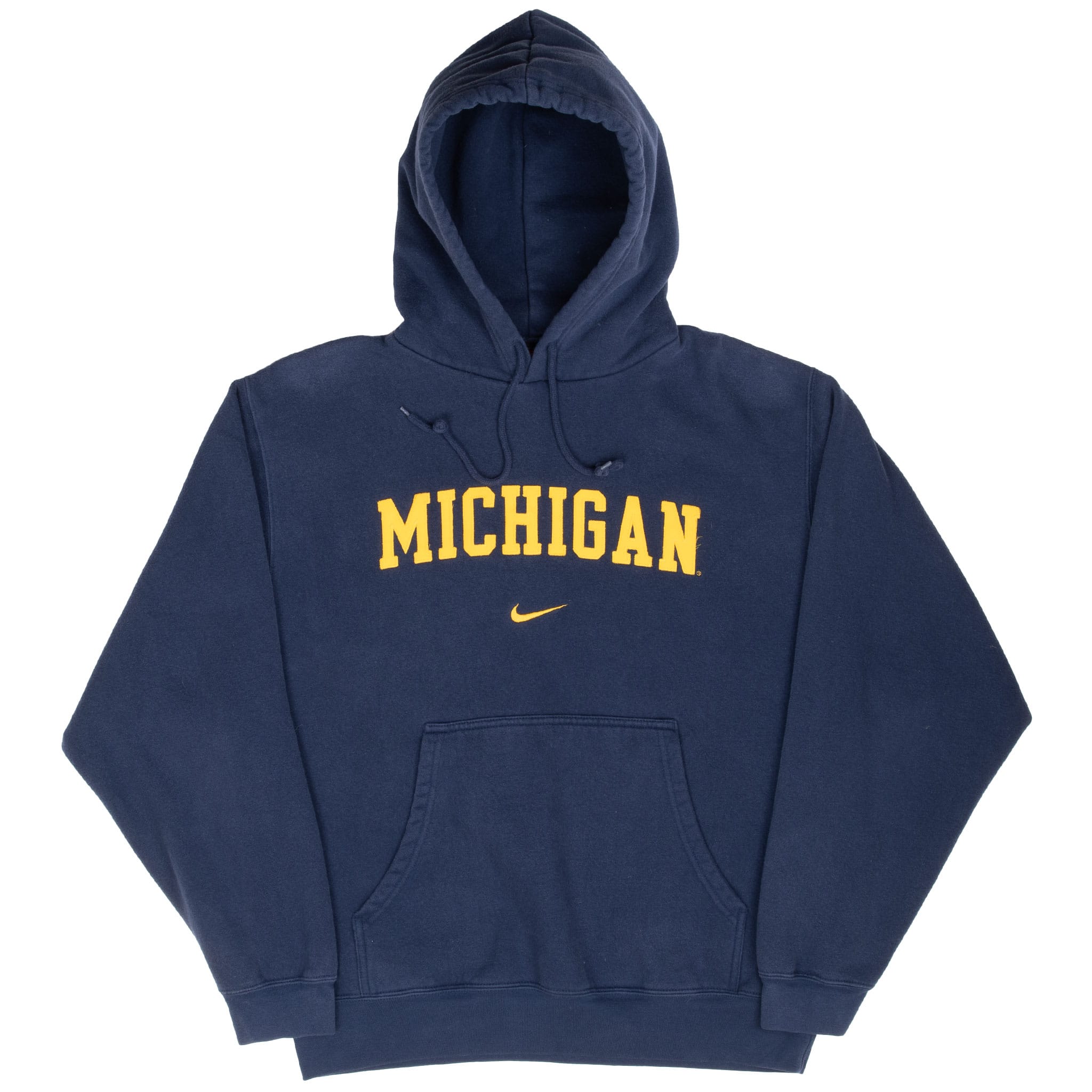 Vintage Nike Ncaa University Of Michigan Hoodie Sweatshirt 1990S Size Medium