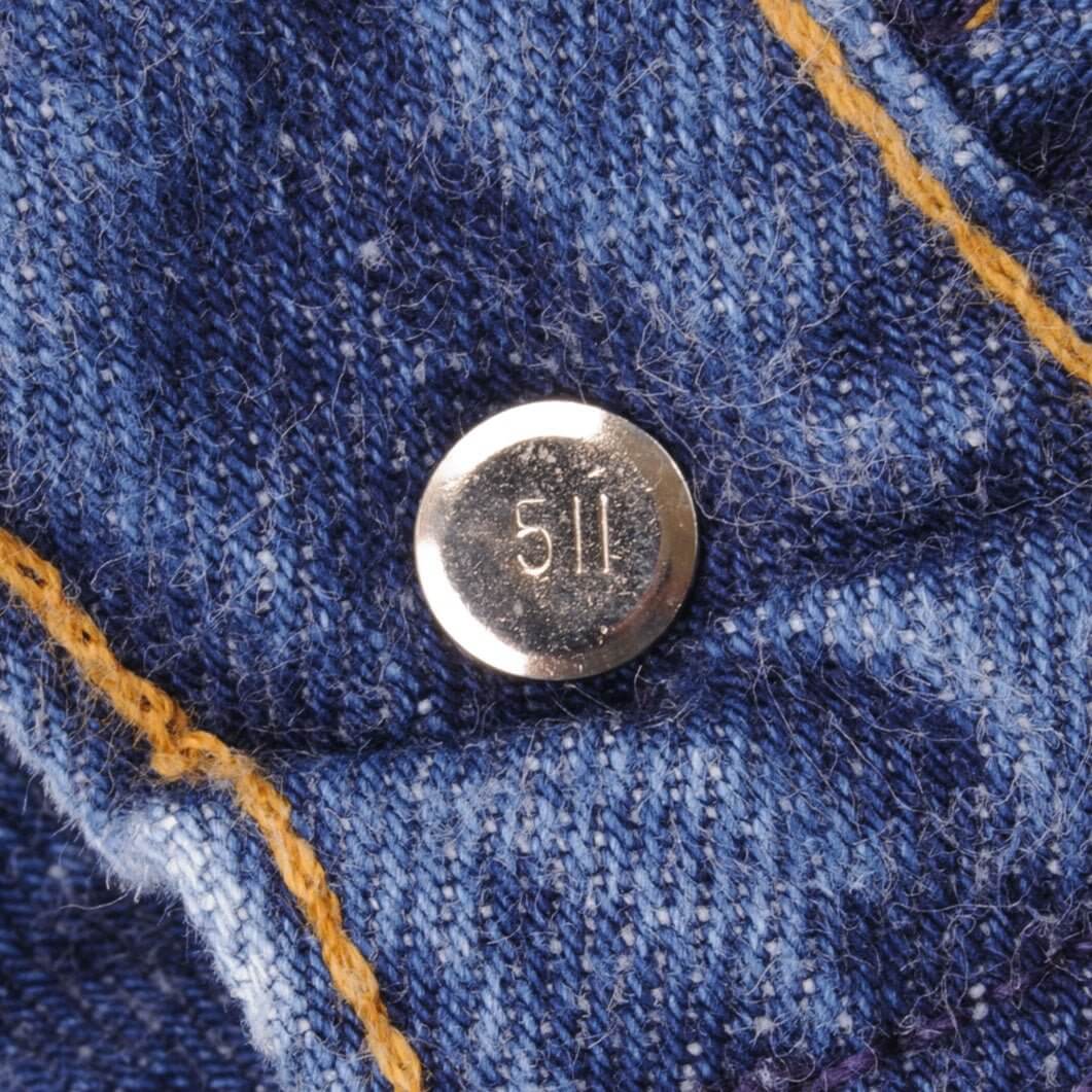 Beautiful Indigo Levis 501 Jeans 1980s Made in USA with Medium Wash Size on tag 34X30 Actual Size 32X26 Back Button #511 Not Original Hem