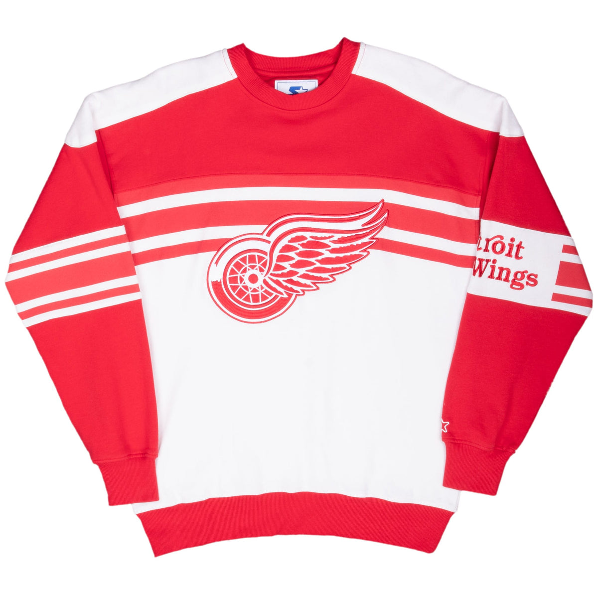 Vintage Nhl Detroit Red Wings Embroidered Sweatshirt 2000S Size Medium