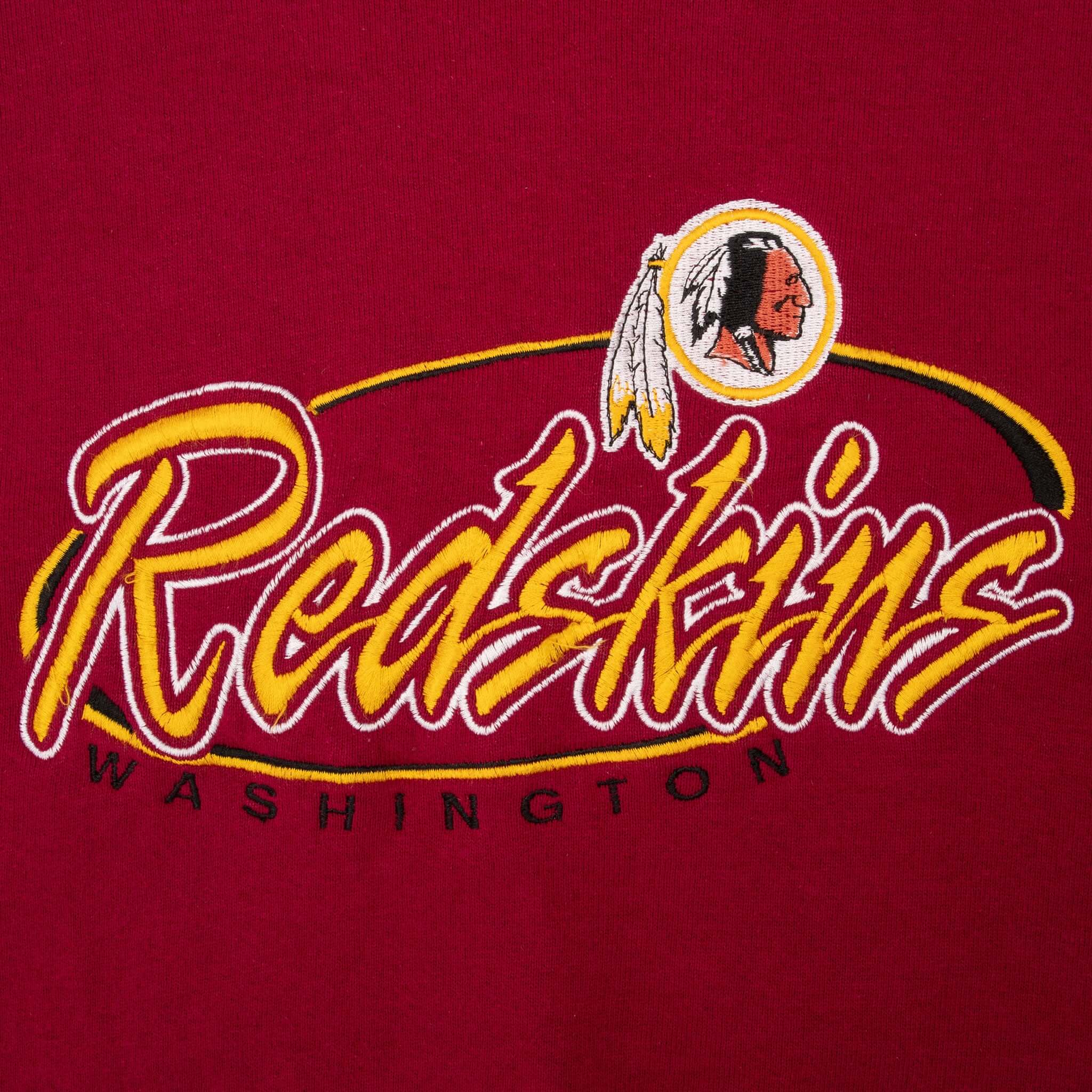 Vintage Nfl Washington Redskins Embroidered Sweatshirt 1990S Size XL Made In Usa