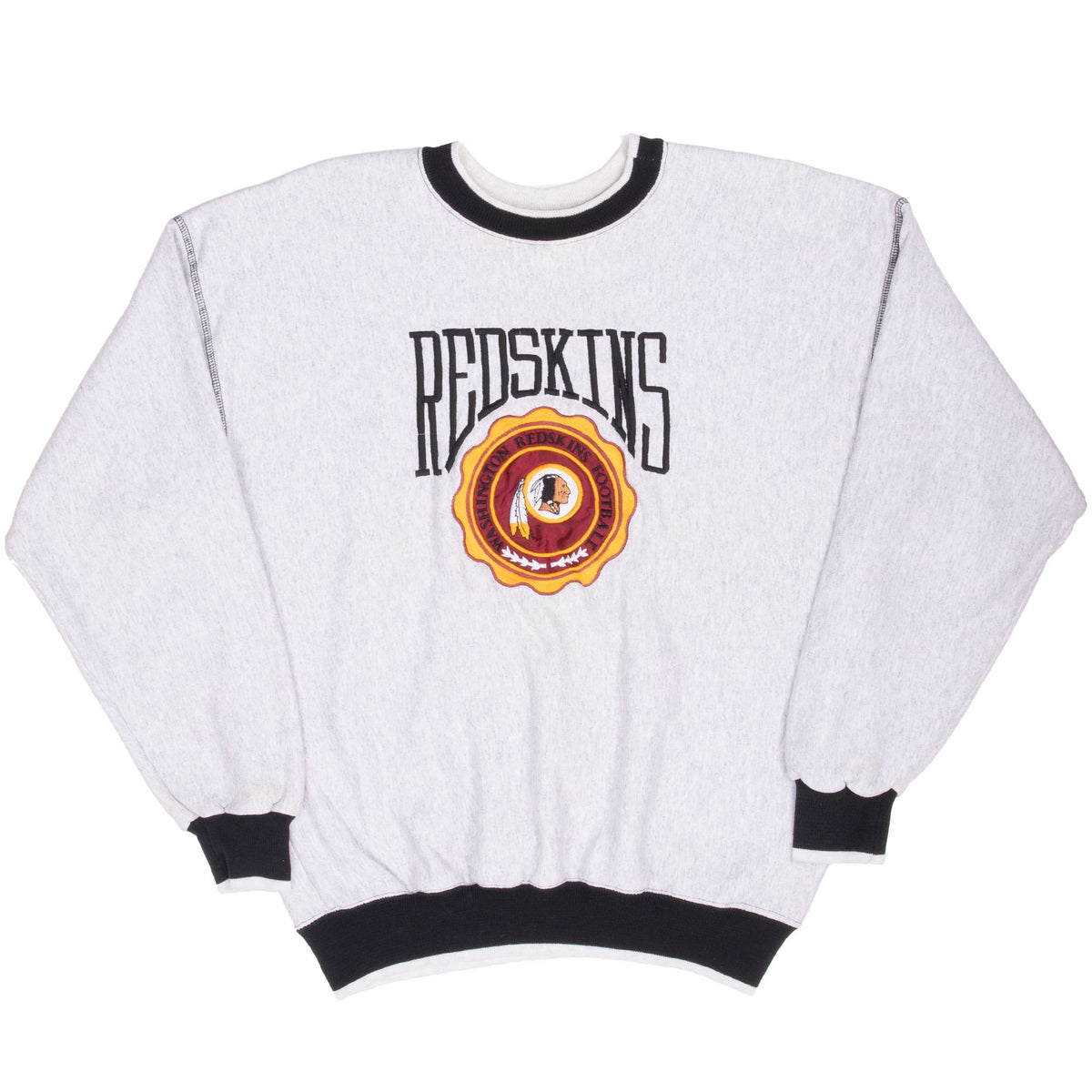Vintage Nfl Washington Redskins Embroidered Sweatshirt 1990S Size Large Made Usa