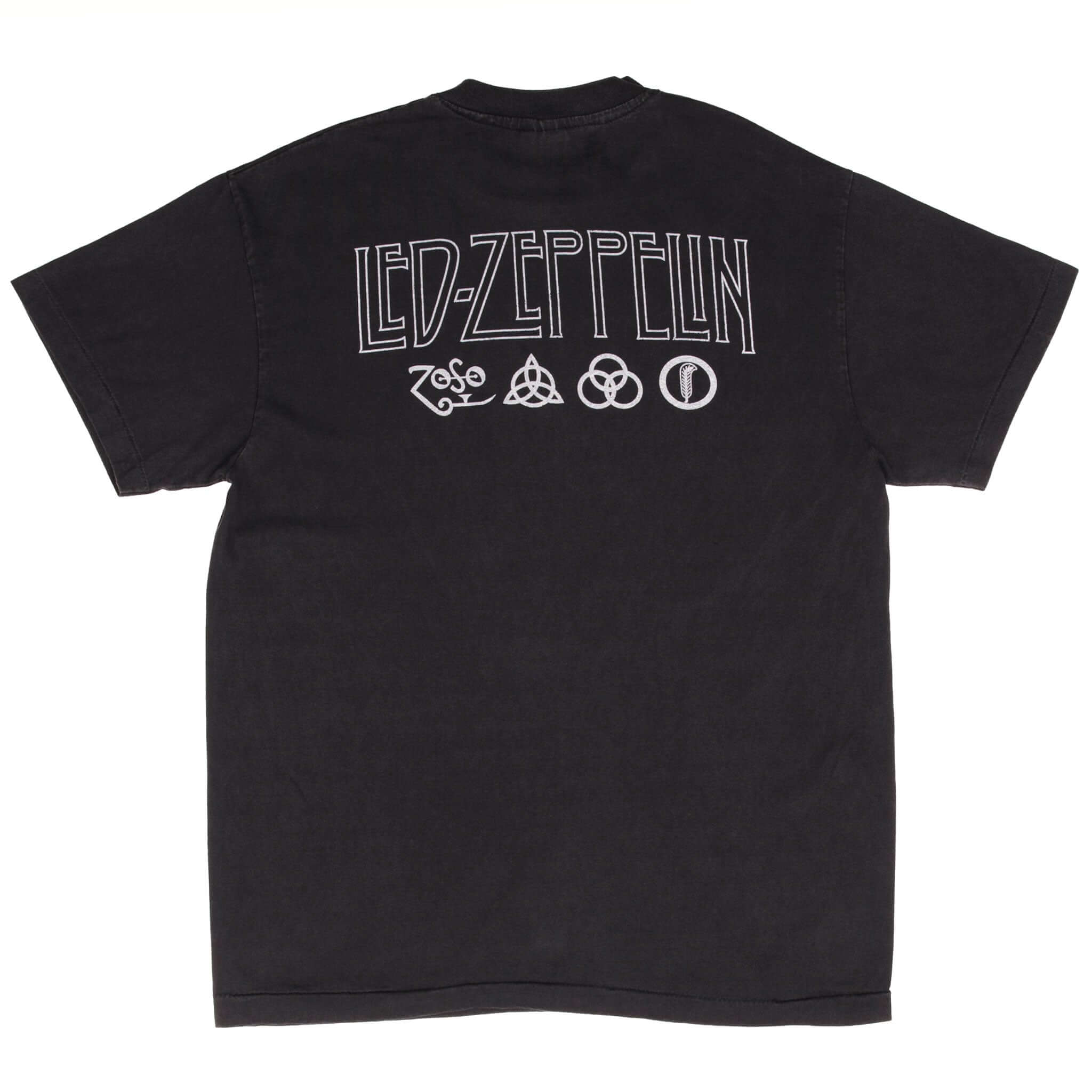 Bootleg Led Zeppelin Swan Song Tee Shirt Size Large Made In Usa With Single Stitch Sleeves