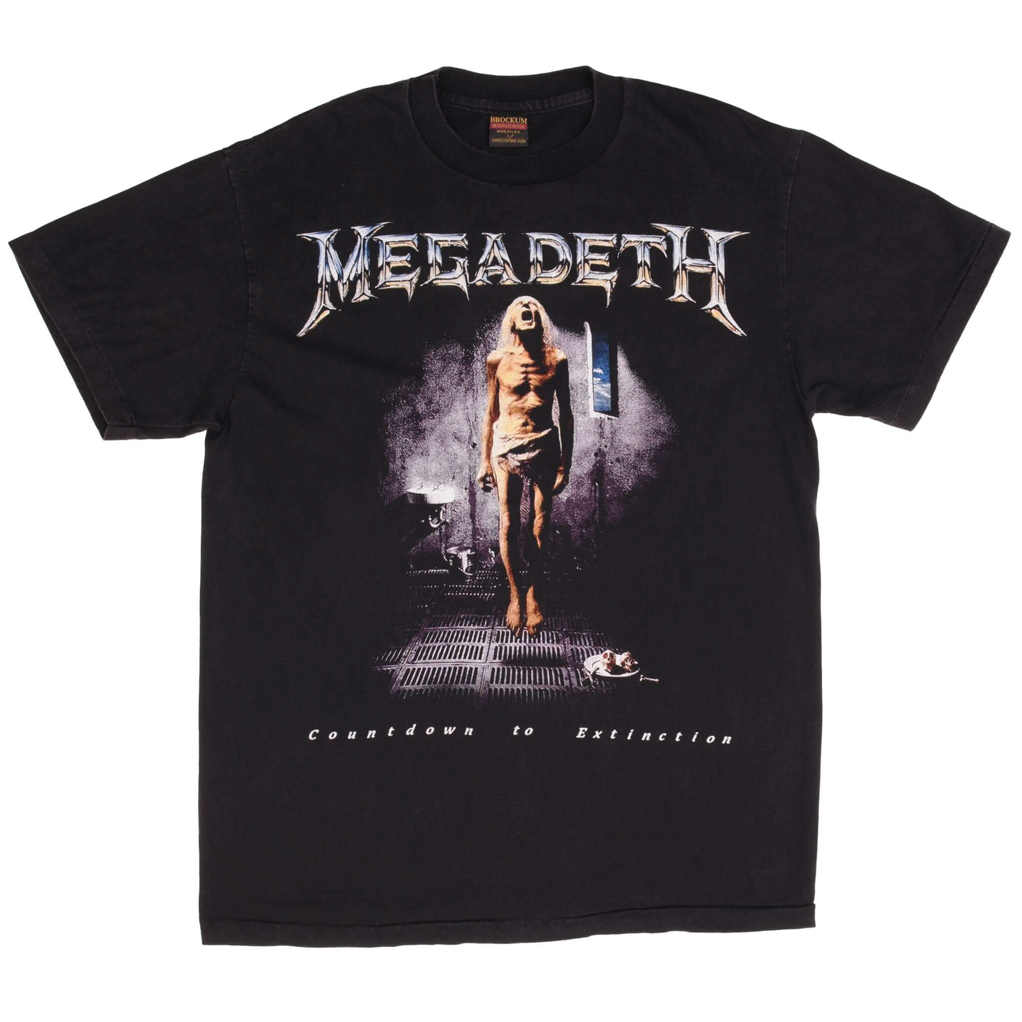 Bootleg Megadeth Countdown To Extinction Tee Shirt Size XL Made In Usa With Single Stitch Sleeves