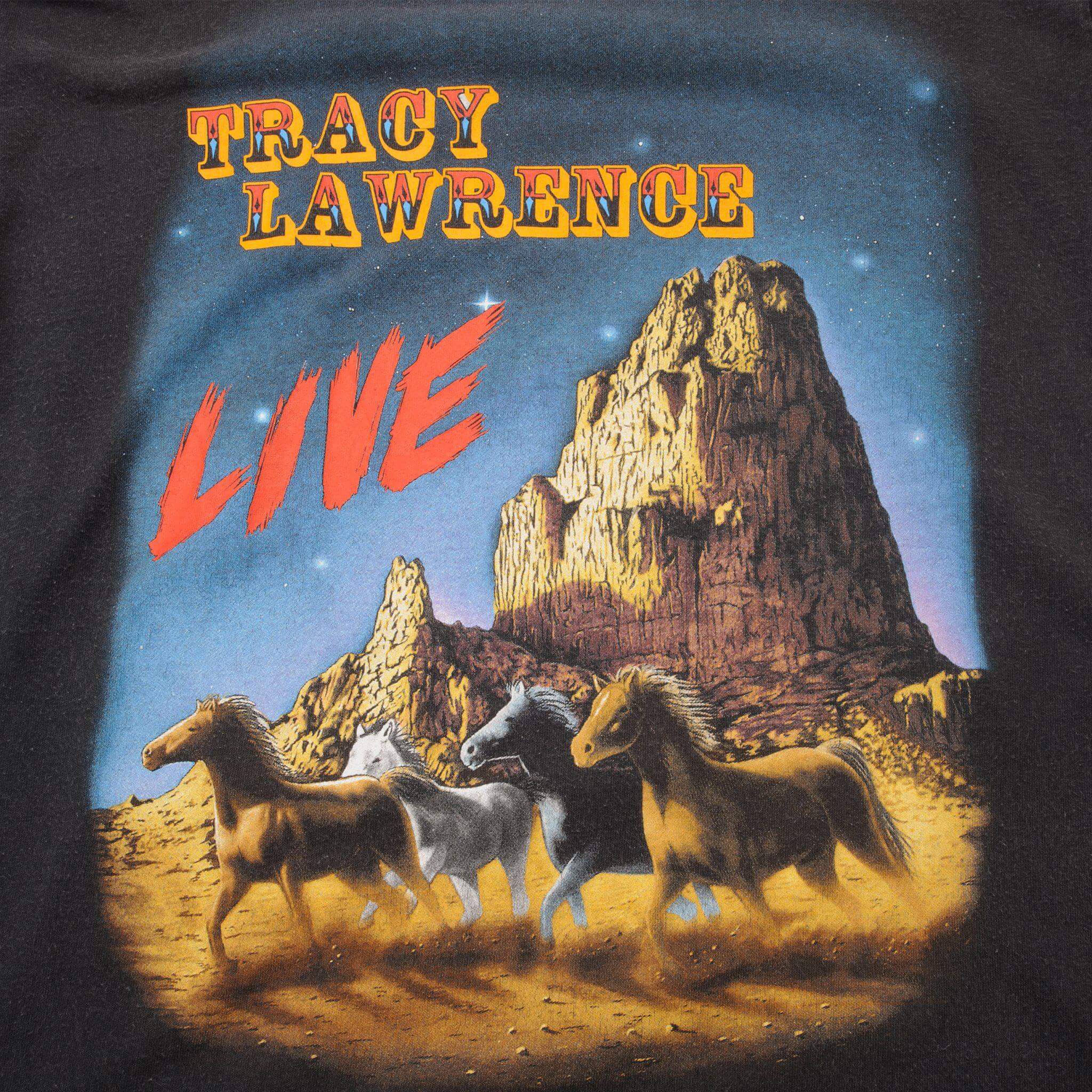 VINTAGE TRACY LAWRENCE LIVE TEE SHIRT 90s SIZE LARGE MADE IN USA