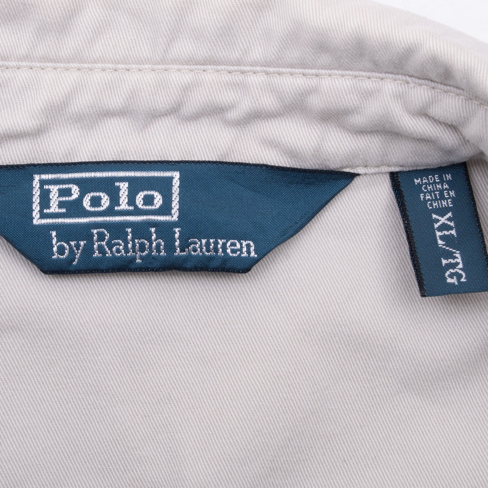 Vintage Polo Ralph Lauren Beige Harrington Golf Jacket 1990S Size XL
