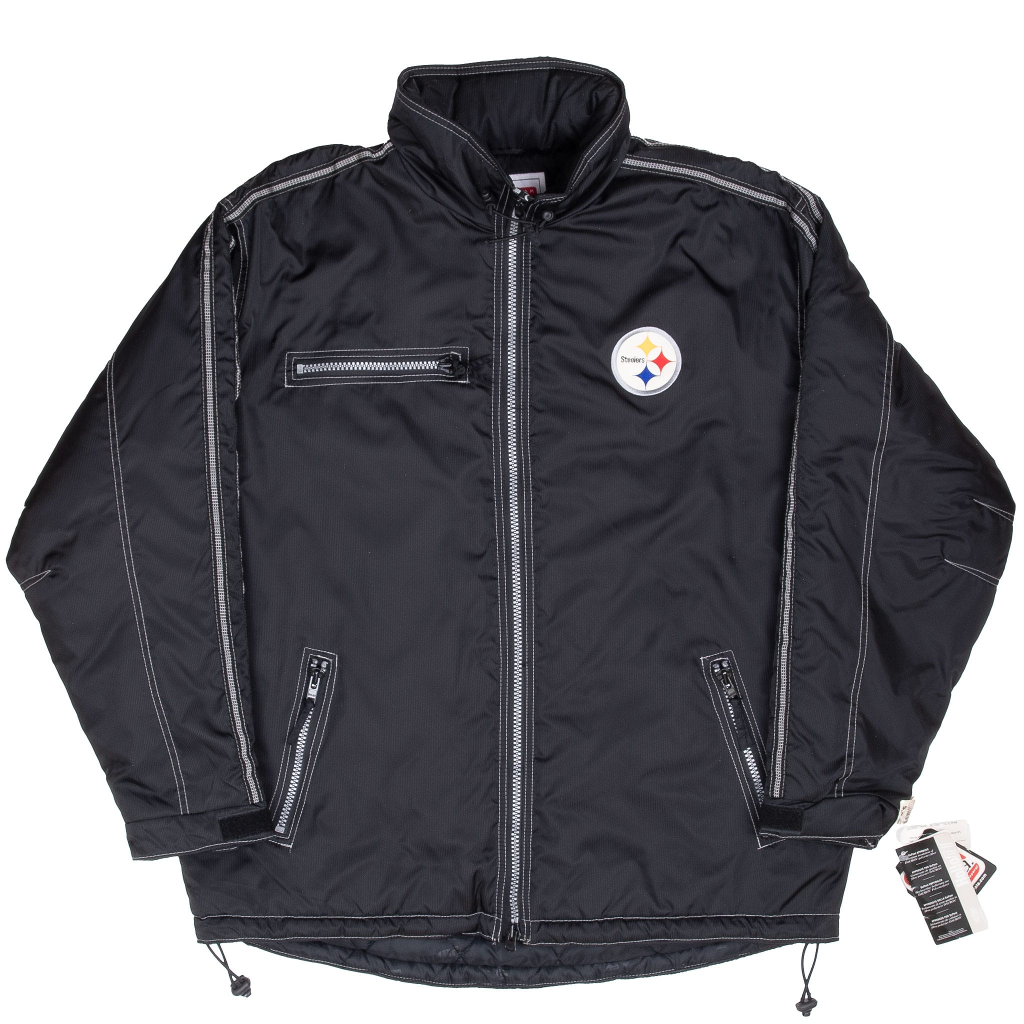 Vintage Nfl Pittsburg Steelers Puma Coat Jacket 1990S Size Large Deadstock. NOS