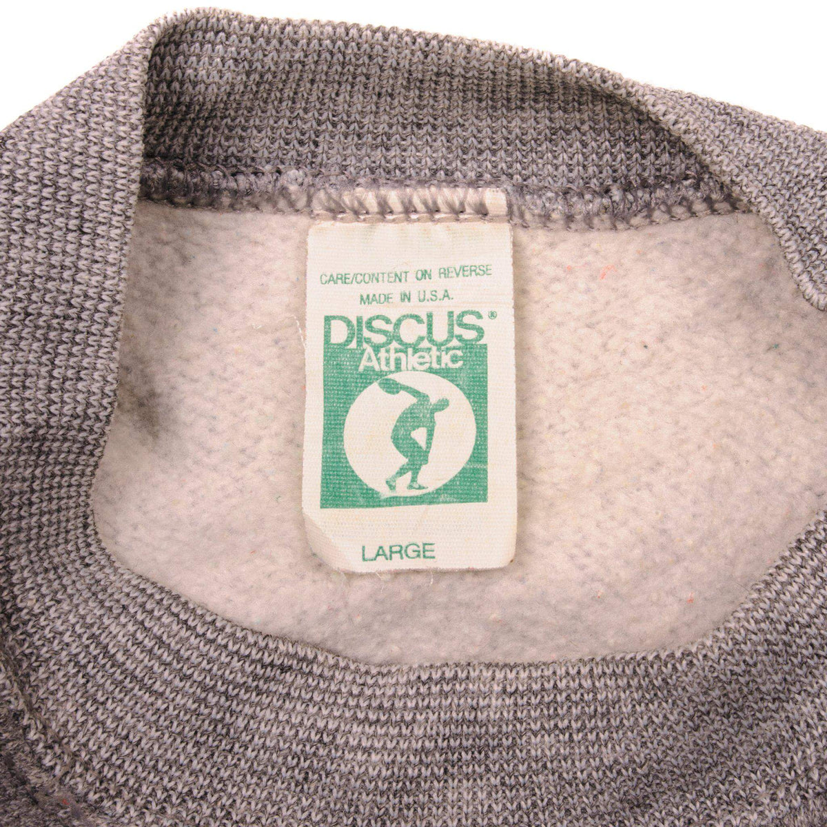 Vintage Label Tag Discus Athletic