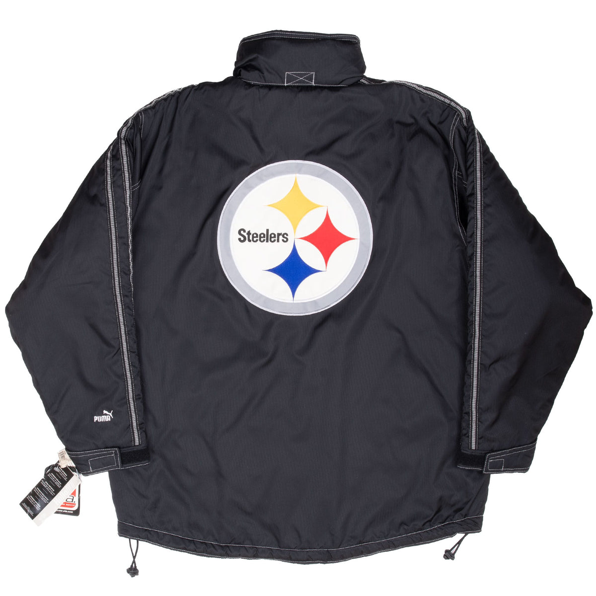 Vintage Nfl Pittsburg Steelers Puma Coat Jacket 1990S Size Large Deadstock. NOS