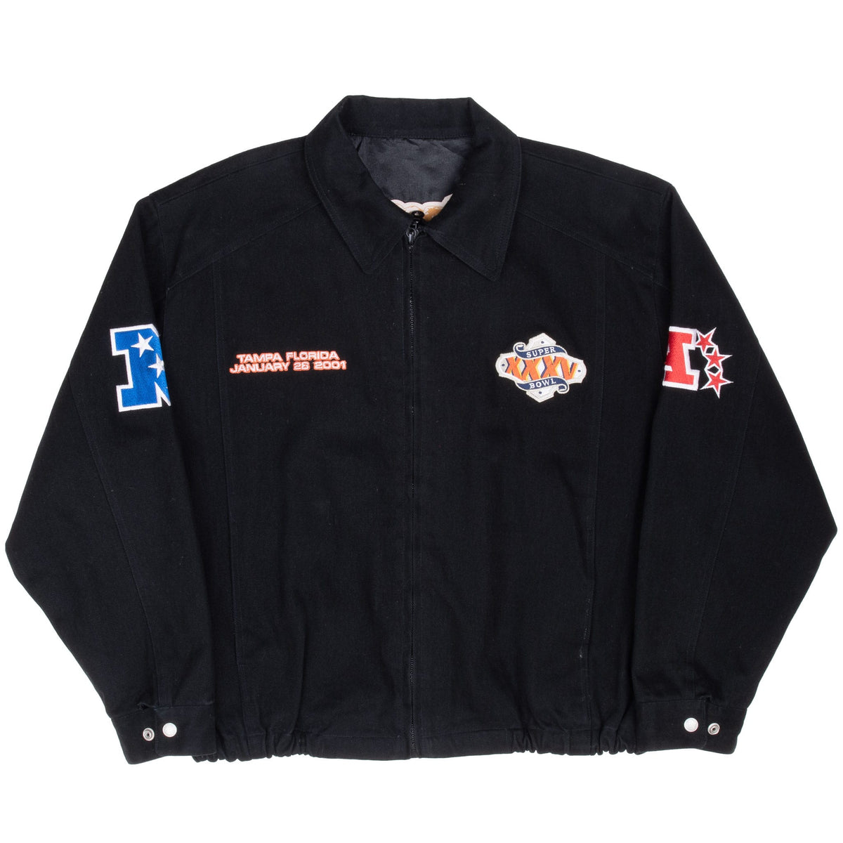 Vintage Nfl Jeff Hamilton Super Bowl XXXV 2001 Jacket Size Large