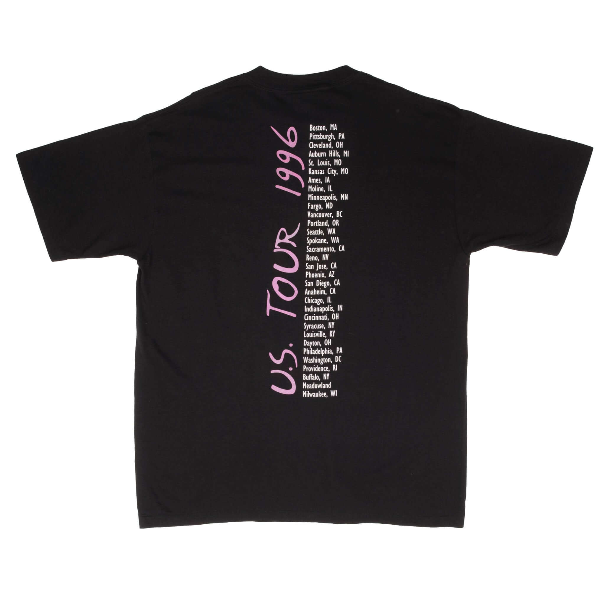 Vintage Neil Diamond US Tour 1996 Tee Shirt Size XL with single stitch sleeves