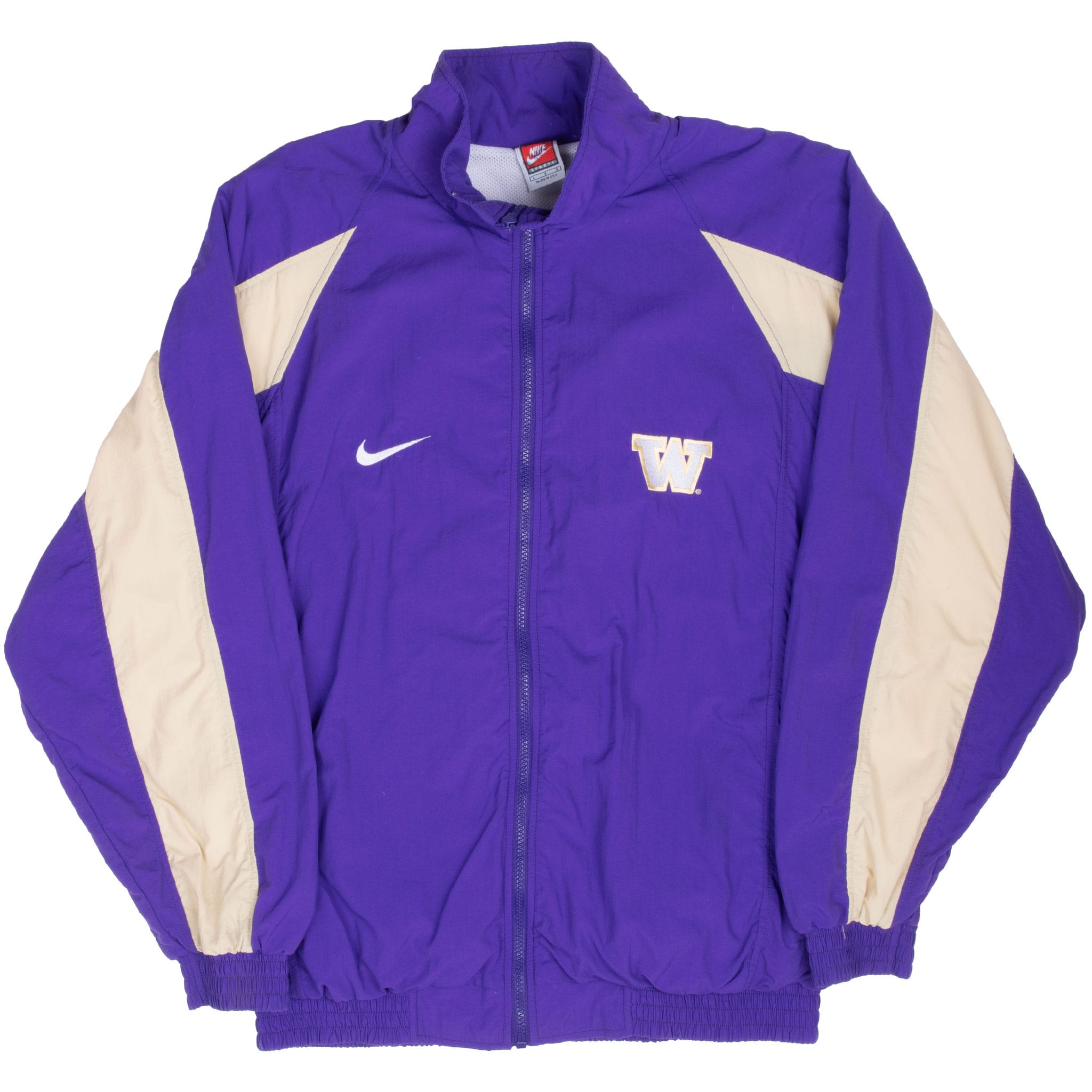 Vintage Nike Ncaa Washington Huskies Windbreaker Jacket 1990S Size Large Made In Usa