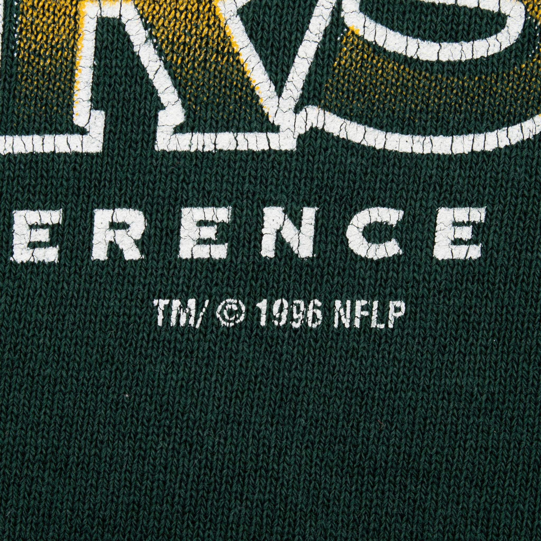 Vintage Nfl Green Bay Packers Nfc Champions 1996 Sweatshirt Size XL Made In USA