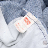 Vintage Levis 517 Orange Tab Indigo Jeans Boot Cut Size 38X32 Made In Usa With Medium Wash 1980s
Size on tag 40X34 actual Size Is 38X32
Back Button #575