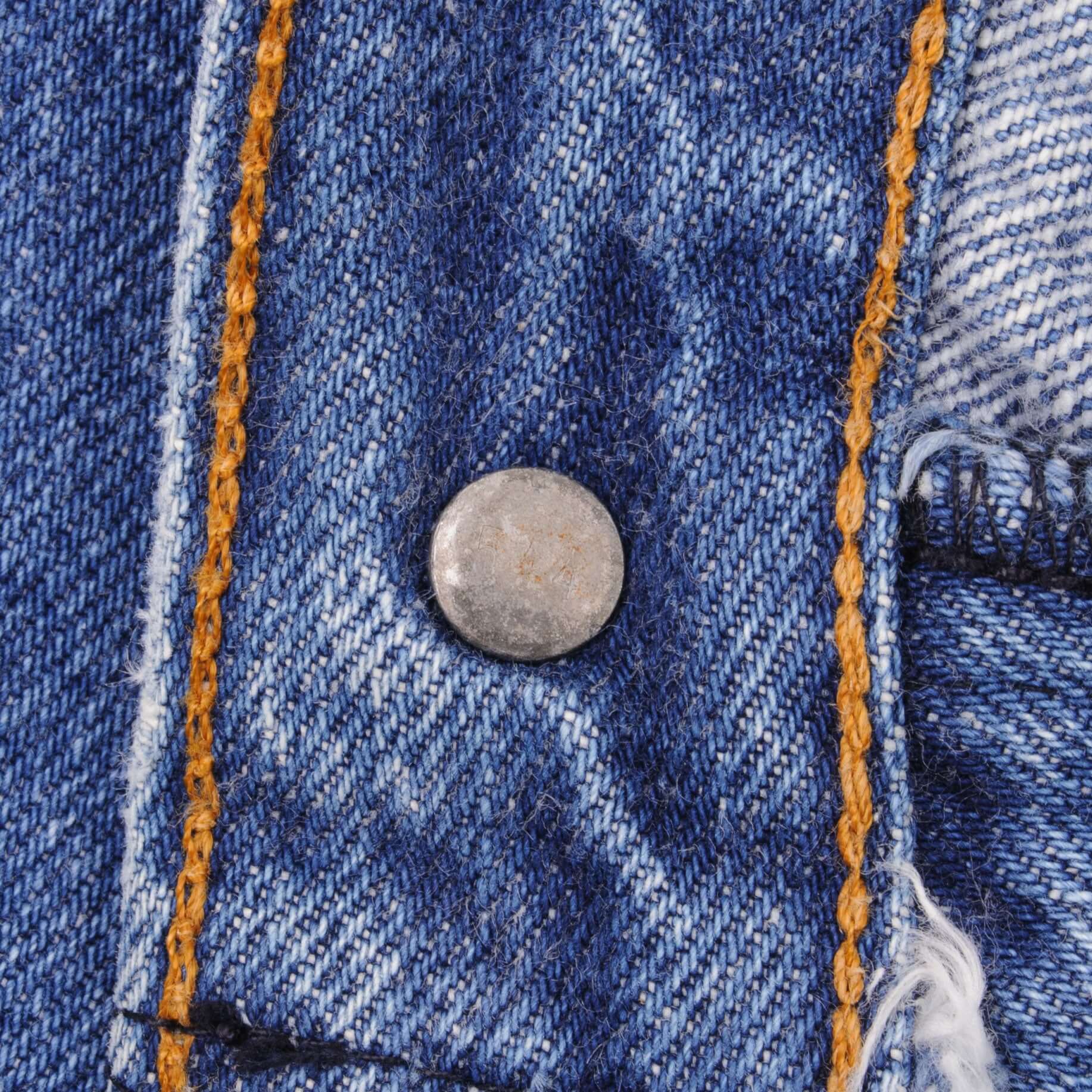 Beautiful Indigo Levis 501 Jeans 1980s Made in USA with Medium Wash Size on tag Unknown Actual Size 36X32 Back Button #544