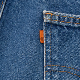 VINTAGE LEVIS 517 ORANGE TAB INDIGO JEANS 1980S 38X32 MADE IN USA