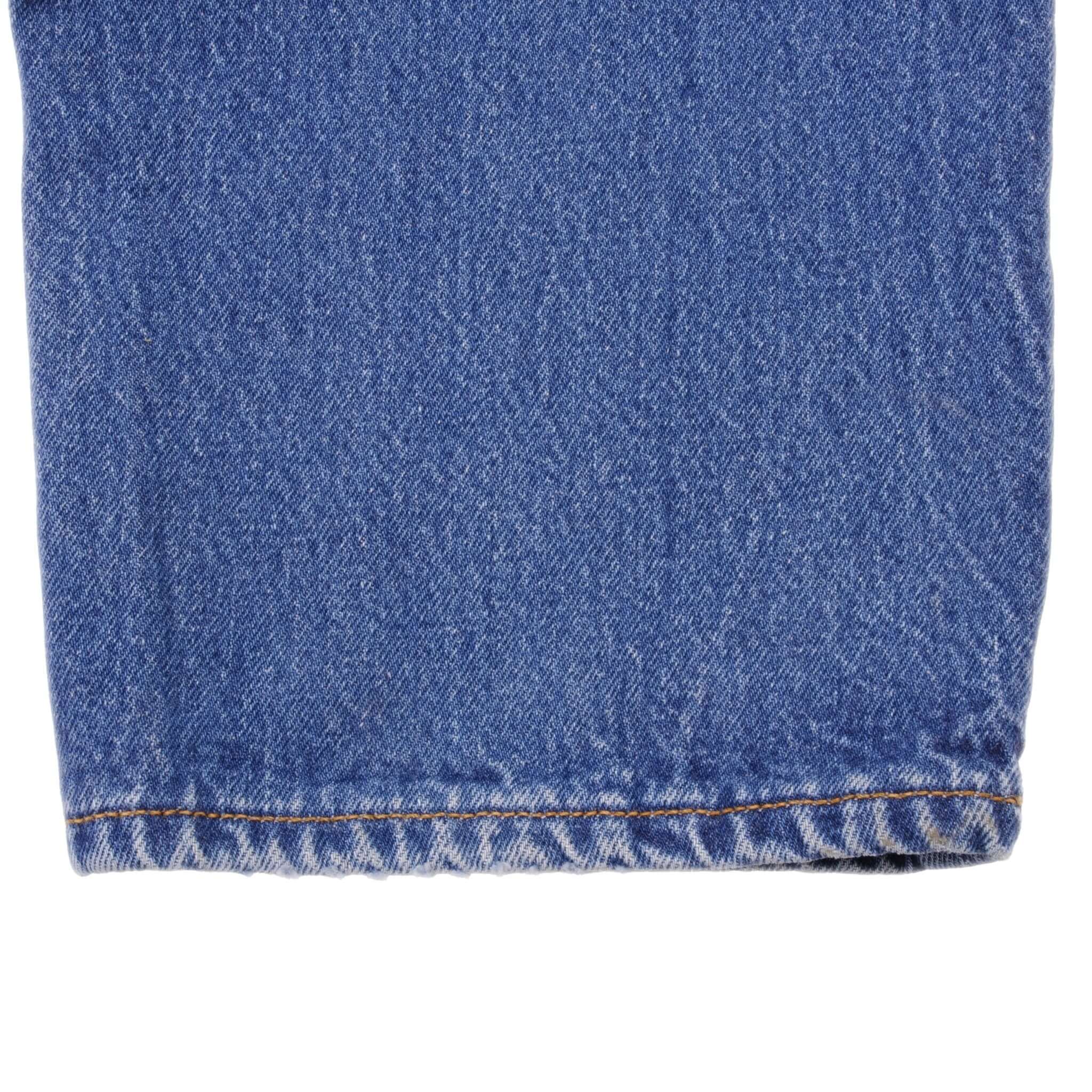 Beautiful Indigo Levis 501 Jeans 1980s Made in USA with Medium Wash Size on tag Unknown Actual Size 36X32 Back Button #544