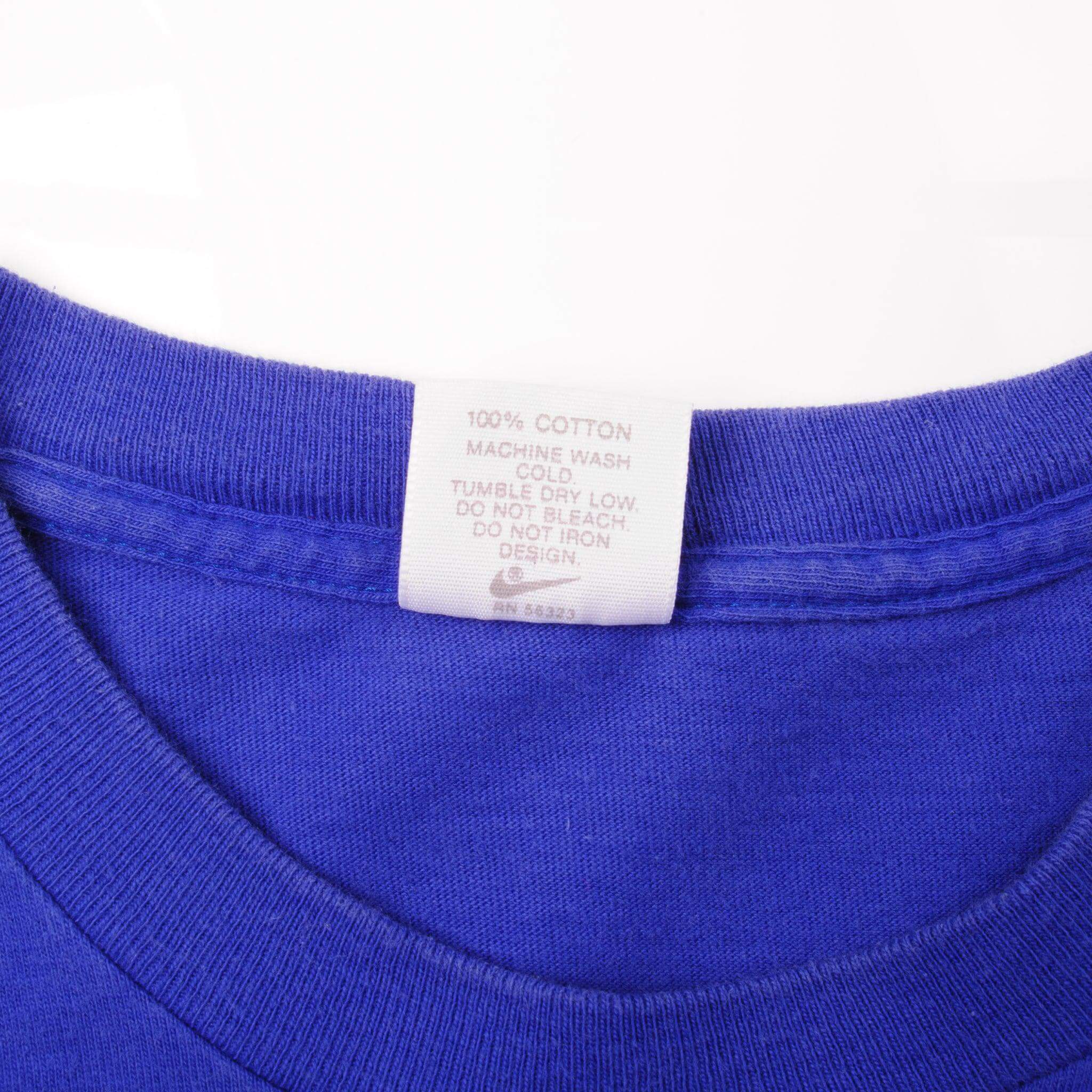 Vintage Purple Nike Big Logo Tee Shirt 1987-1992 Size Xlarge. With Single Sitch Sleeves