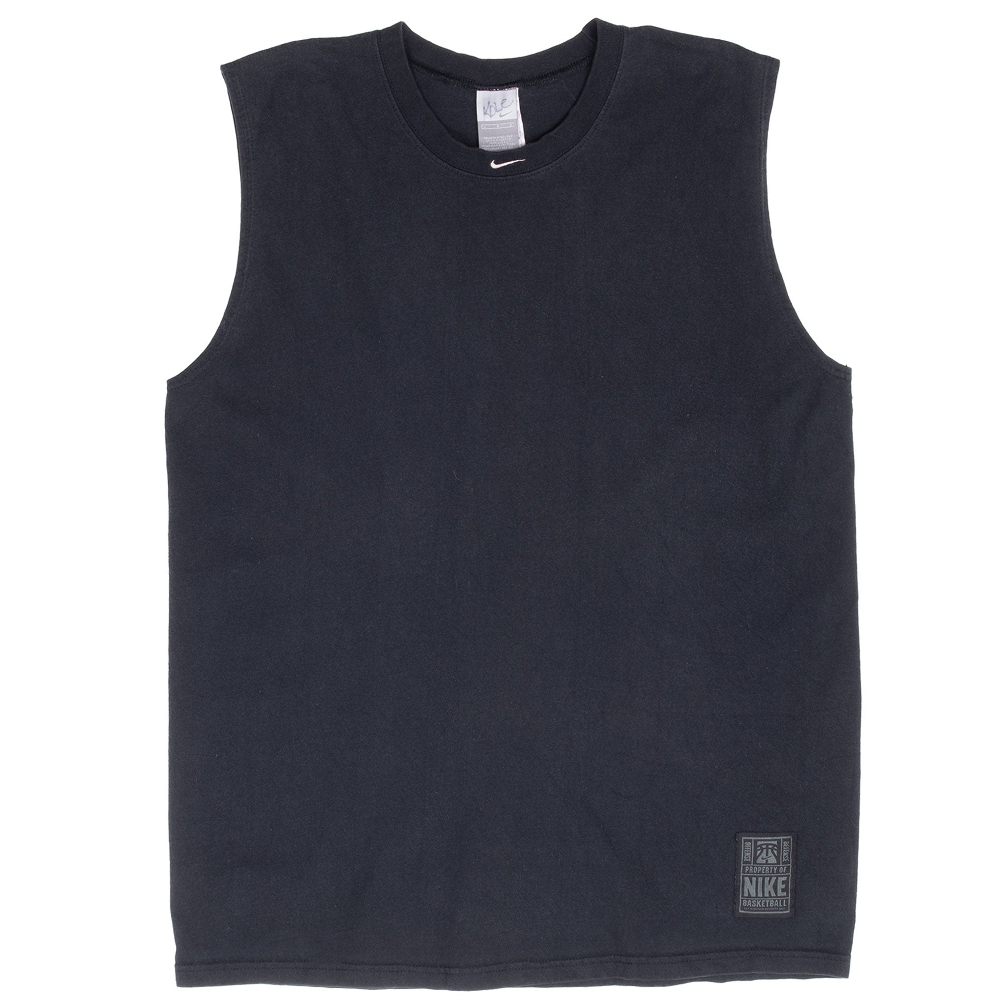 Vintage Nike Center Swoosh Black Tank Top Tee Shirt 2000S Size Large