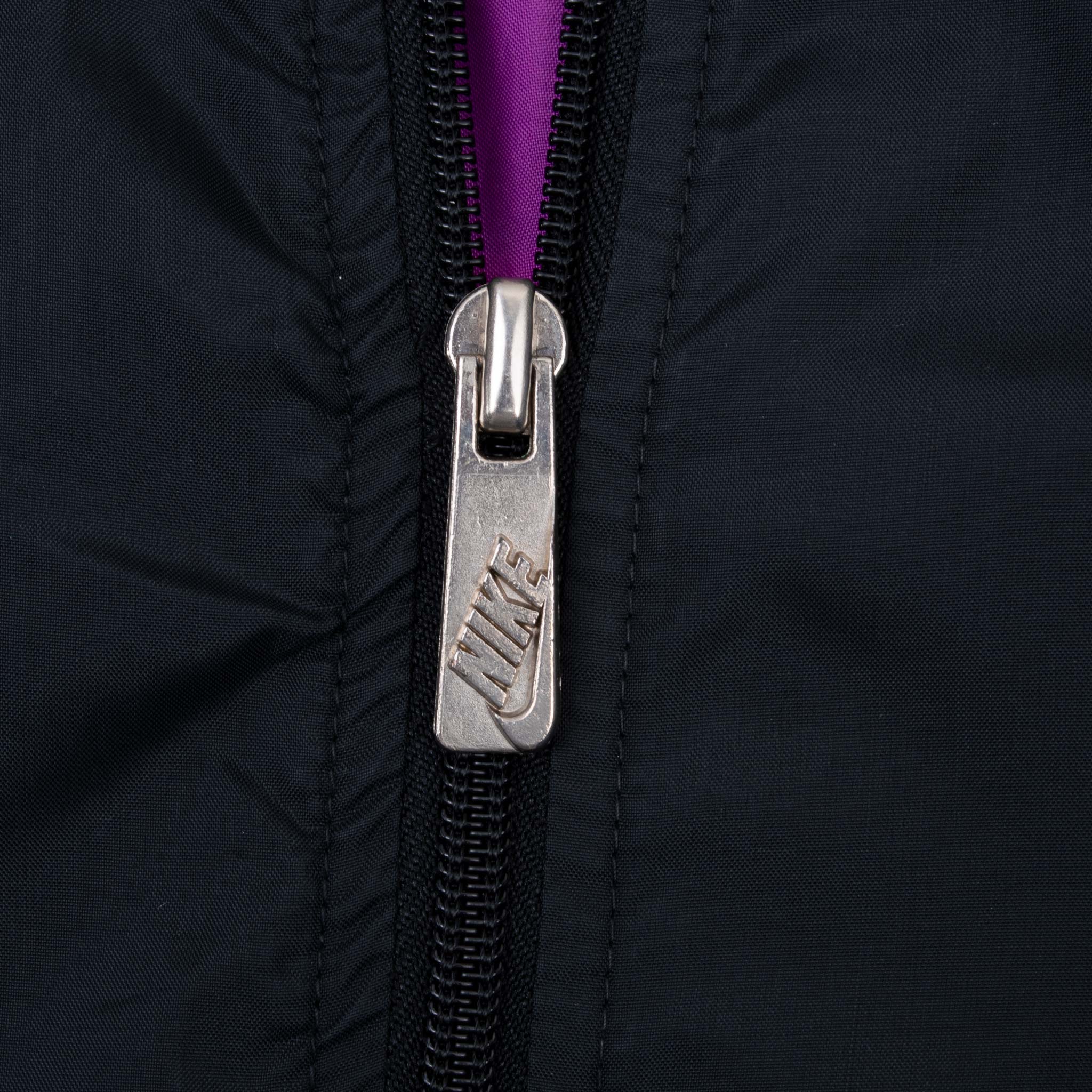 Vintage Nike Swoosh Neon And Black Windbreaker Jacket Late 1980S Size Large