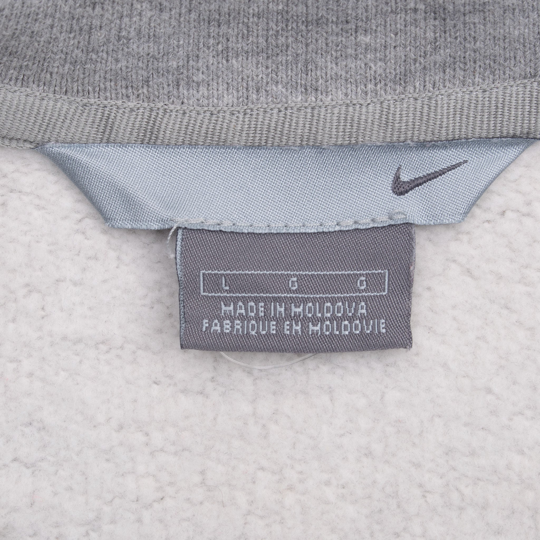 Vintage Nike Classic Swoosh Grey Sweatshirt 2000S Size Large