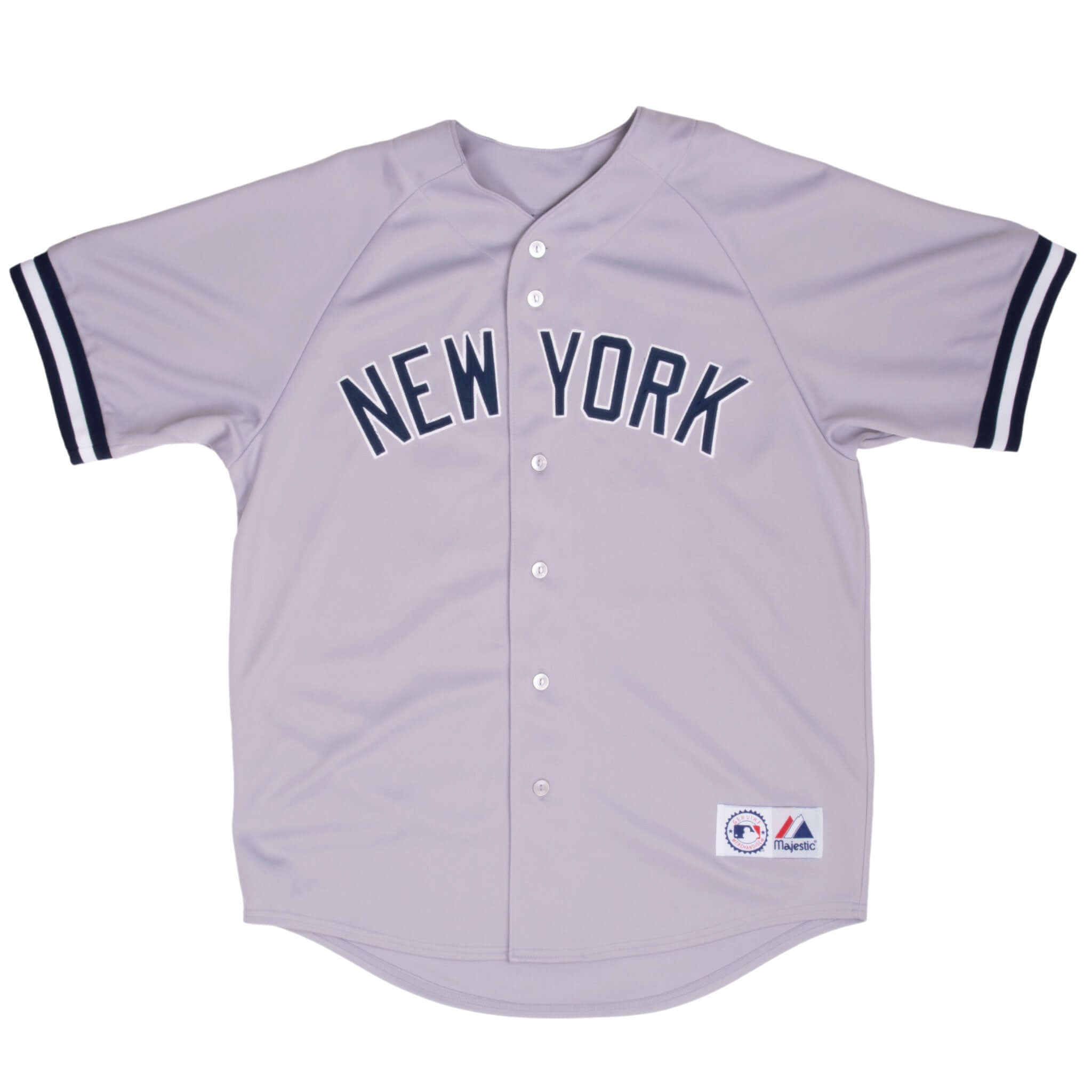 Vintage Mlb New York Yankees Damon #18 Majestic Jersey 2000S Size Large