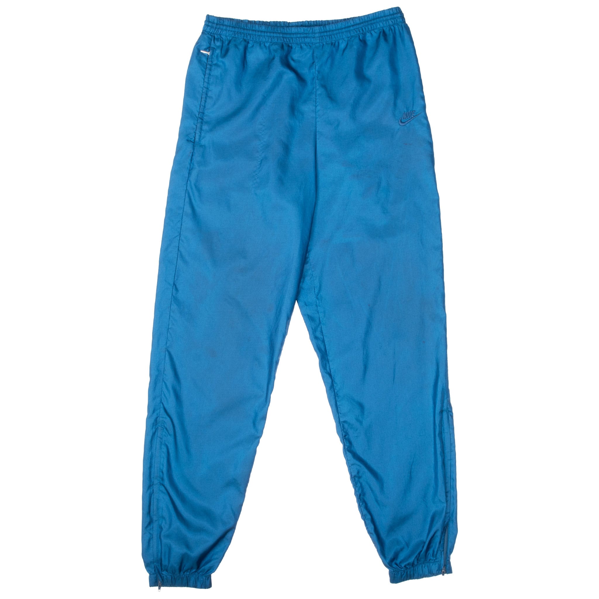 Vintage Nike Swoosh Blue Track Pants Late 1980S Size Small