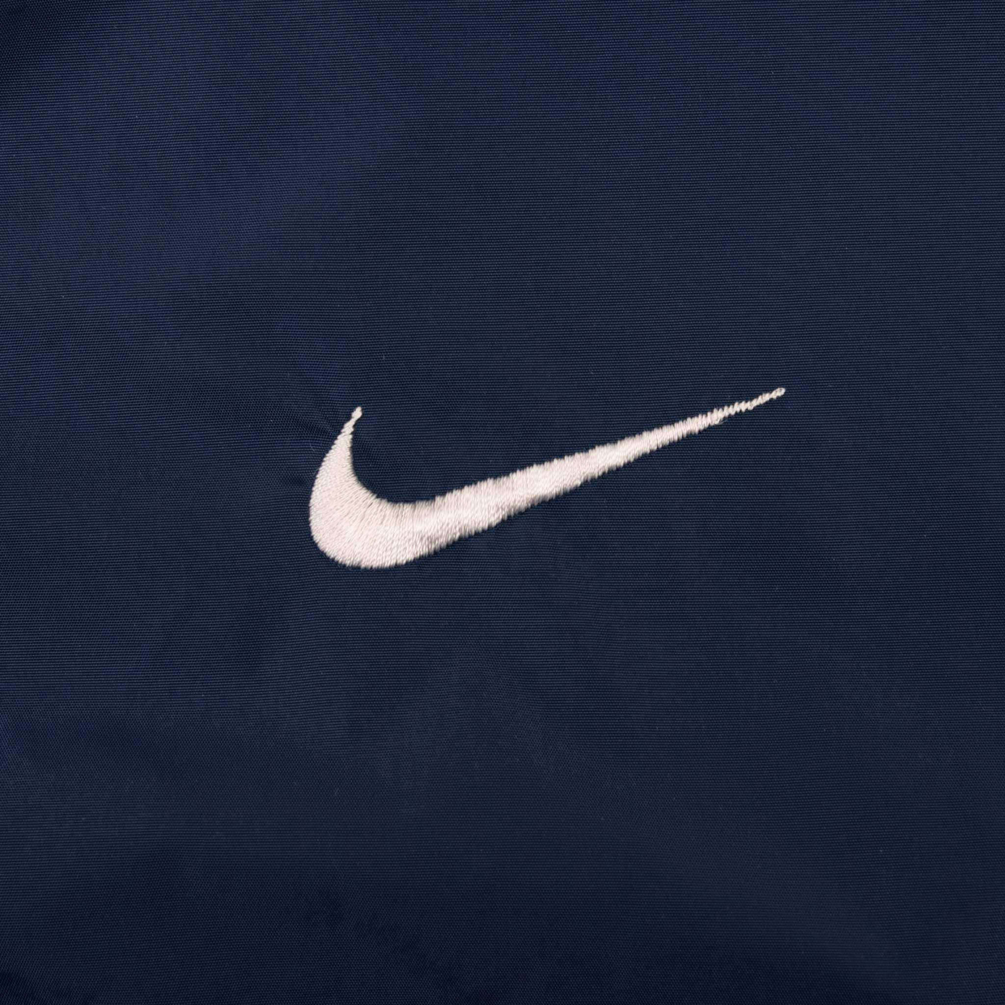 Vintage Nike Classic Swoosh Blue Windbreaker Jacket 1990S Size Large