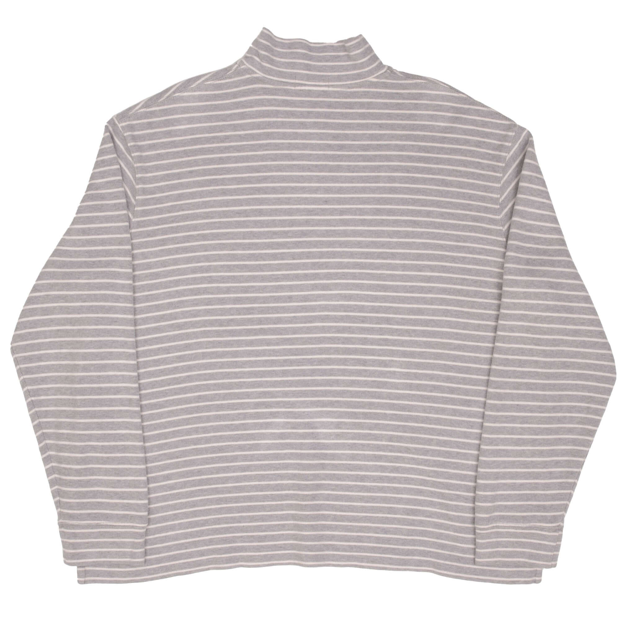 Polo Ralph Lauren Gray Stripped Quarter 1/4 Zip Sweater Size 2XL