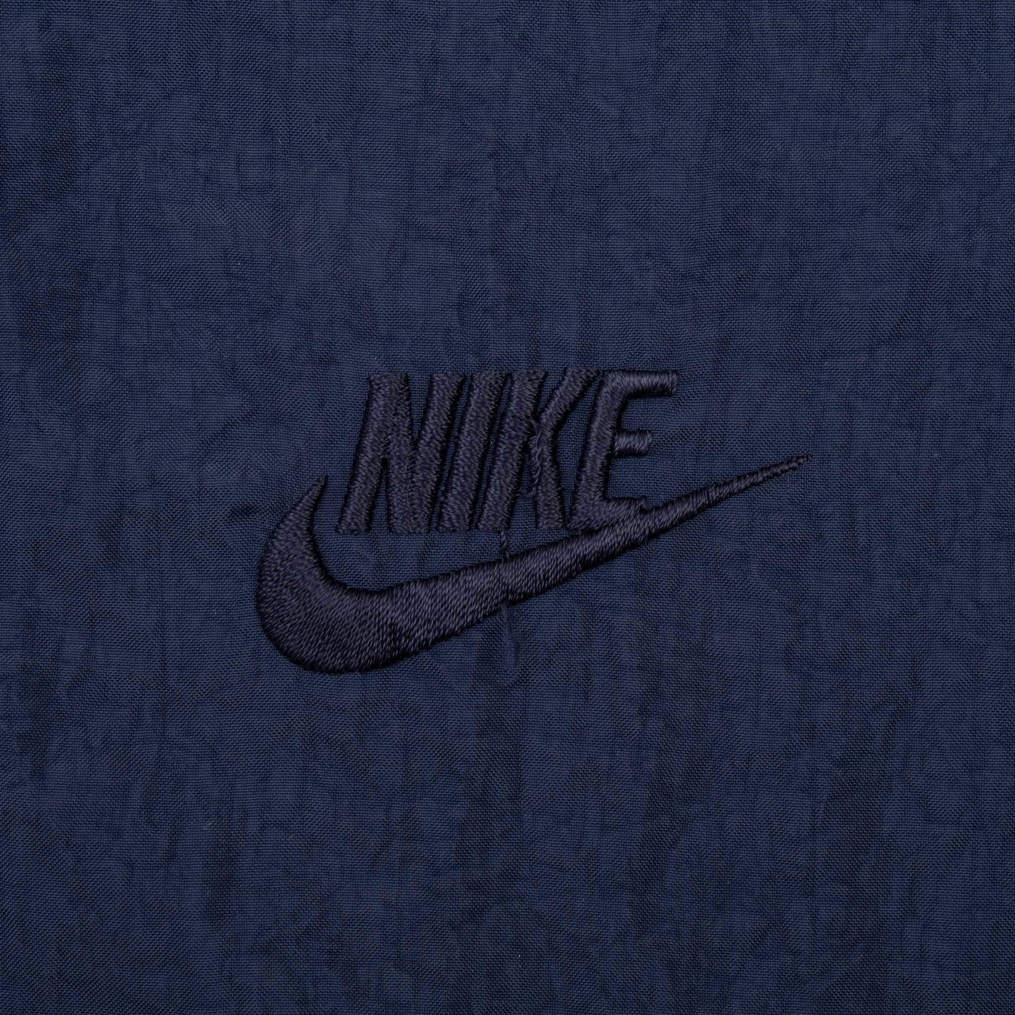 Vintage Nike Classic Swoosh Blue Windbreaker Woman Jacket 1990S Size Medium