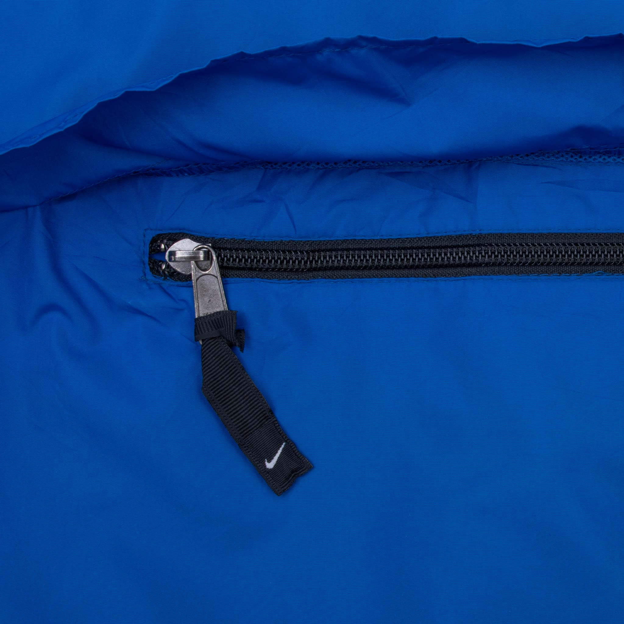 Vintage Nike Classic Swoosh Blue Windbreaker Jacket 1990S Size Medium