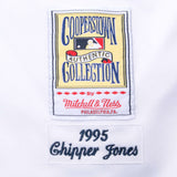Vintage Mlb Atlanta Braves Chipper Jones #10 Mitchell & Ness Jersey 1995 Size Large