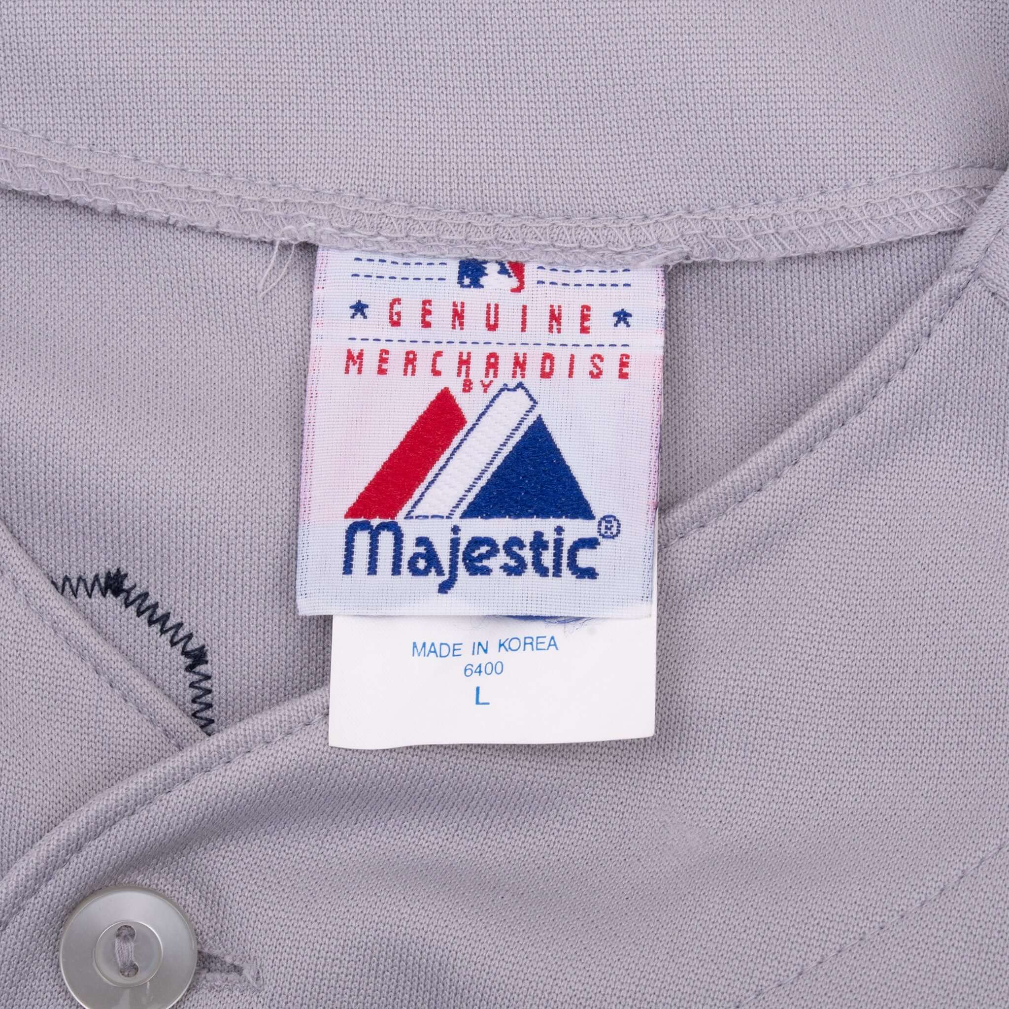 Vintage Mlb New York Yankees Damon #18 Majestic Jersey 2000S Size Large