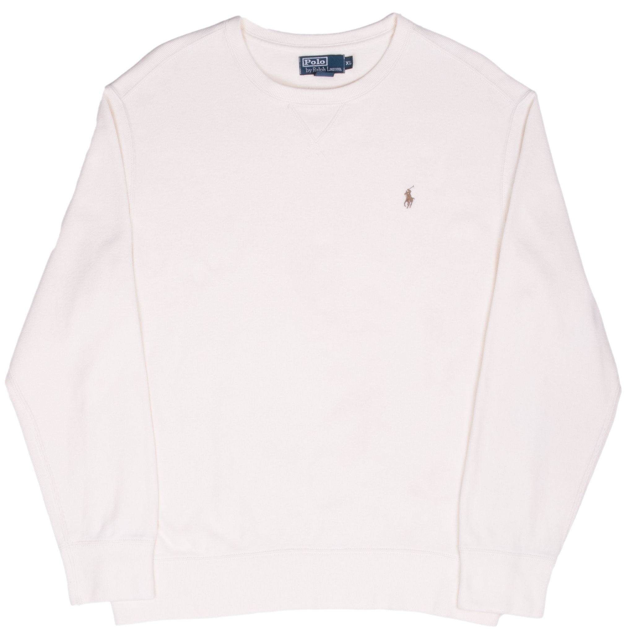 Vintage Polo Ralph Lauren Cream 1990S Sweater Size XL