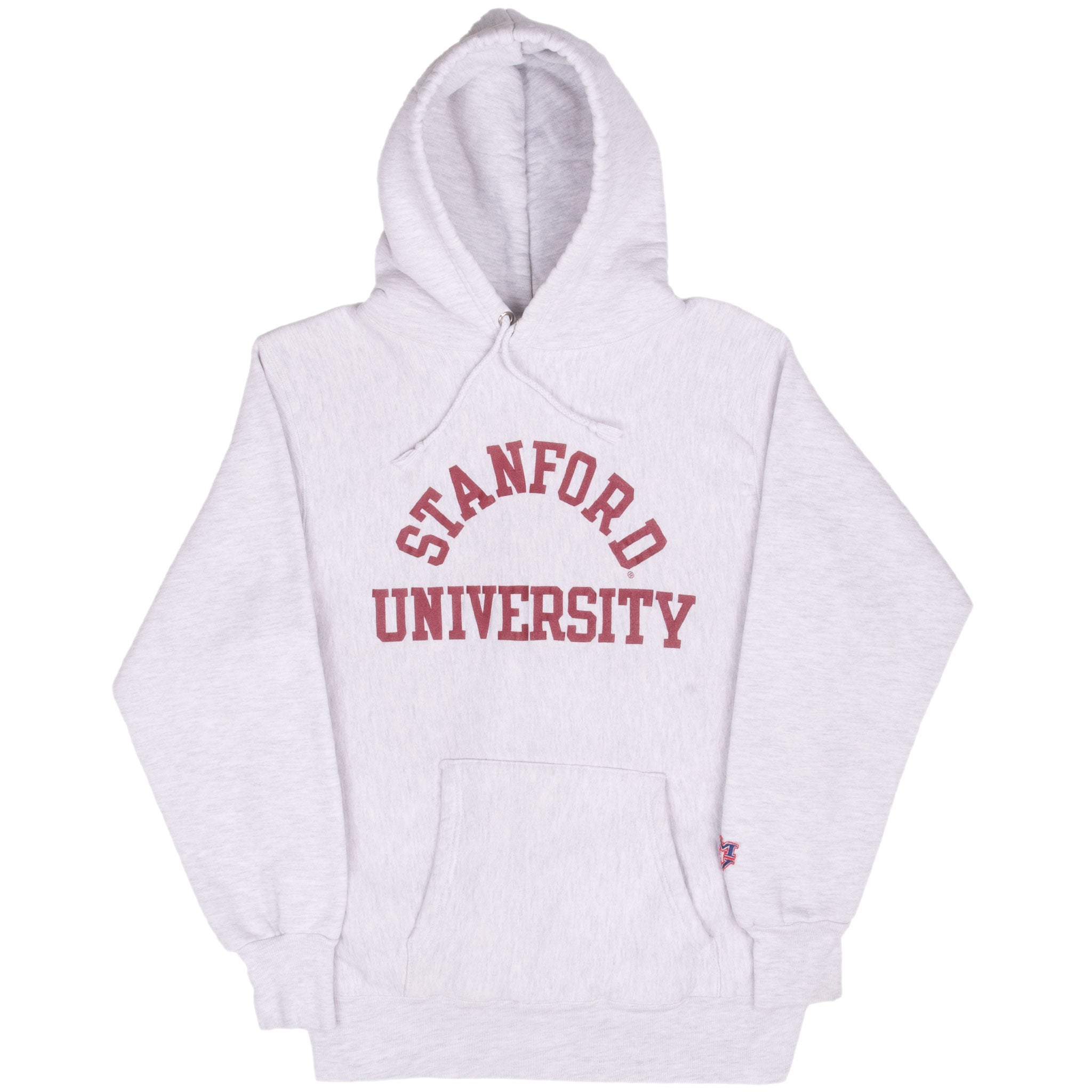 Vintage Stanford University Reverse Weave Hoodie Sweatshirt 1990S Size Small Made In Usa