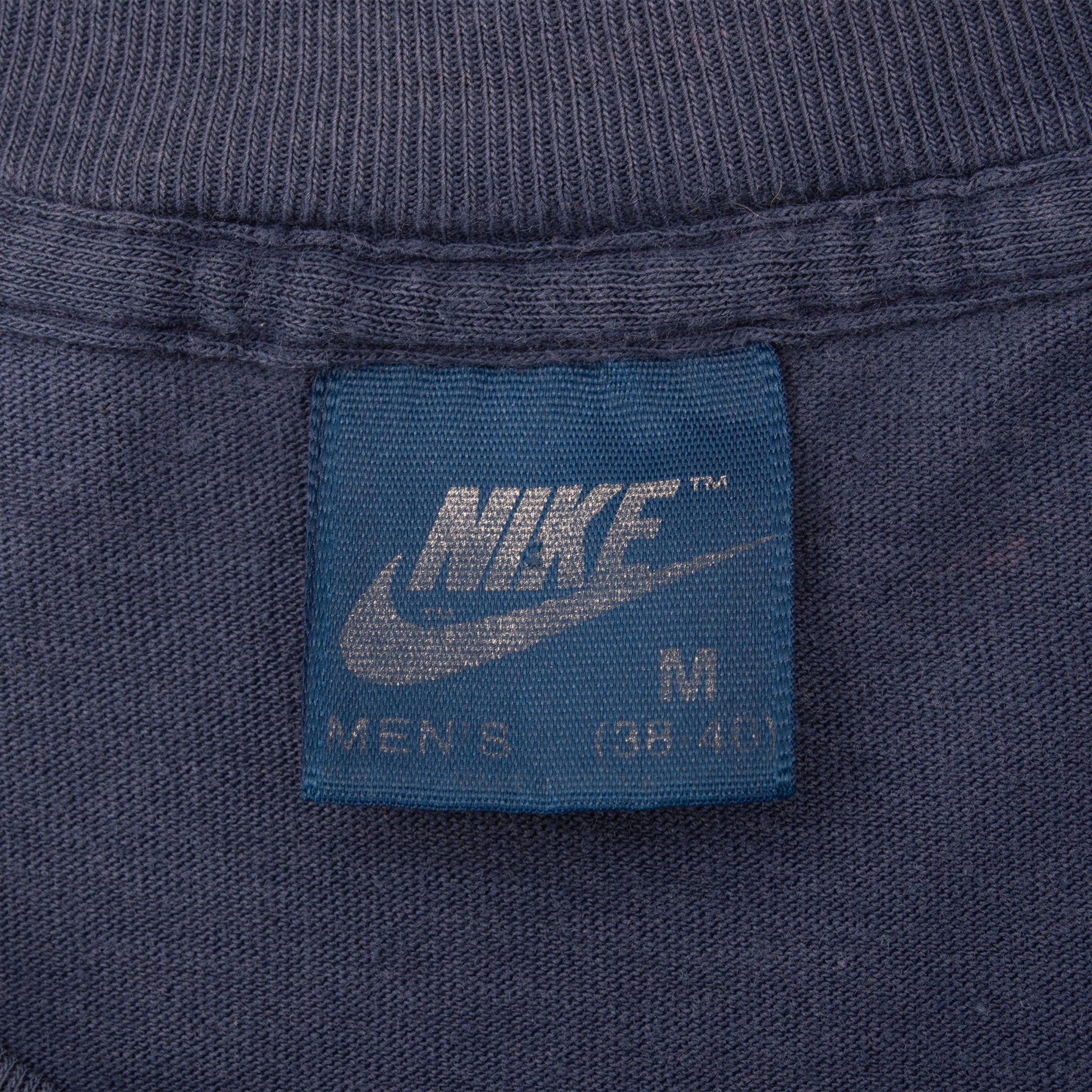 Vintage Nike Big Swoosh Blue Tee Shirt 1980S Size Small Made In Usa With Single Stitch Sleeves
Blue Label