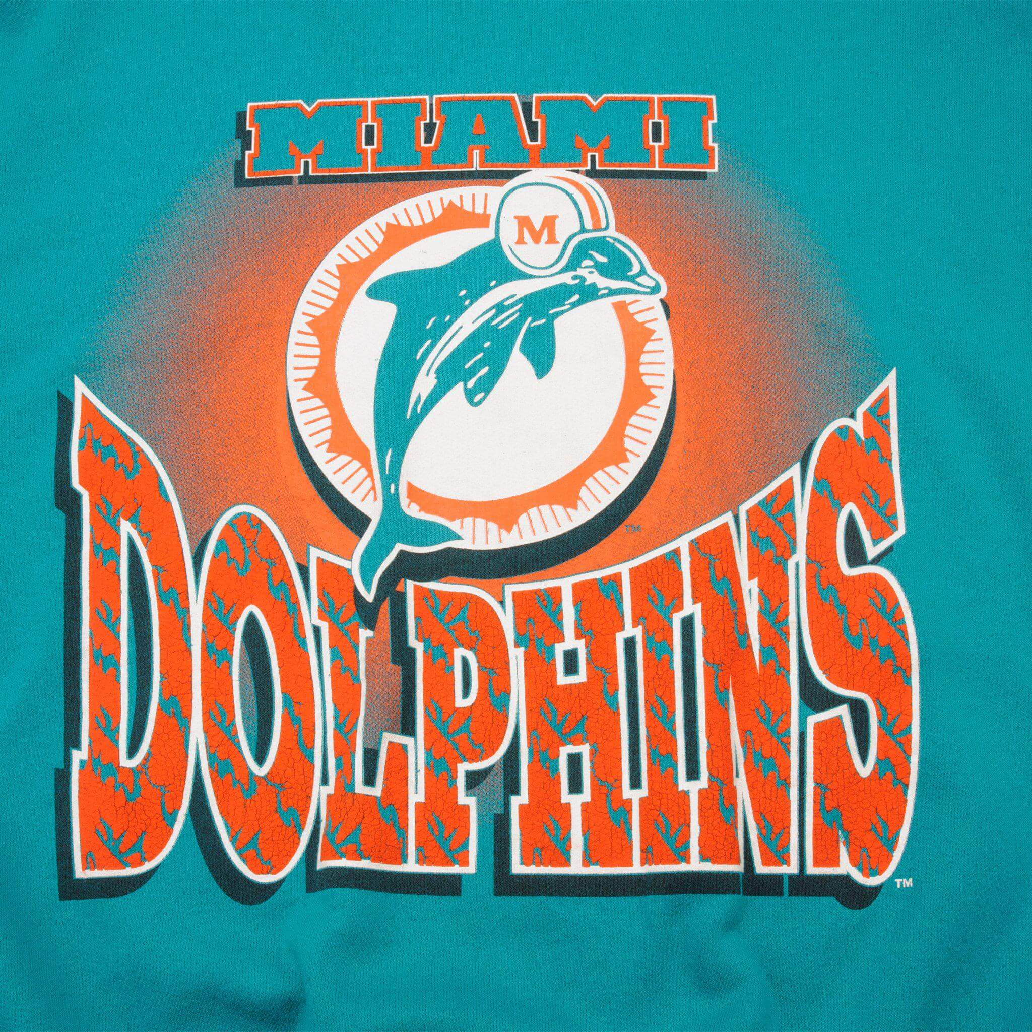 VINTAGE NFL MIAMI DOLPHINS SWEATSHIRT SIZE LARGE MADE IN USA
